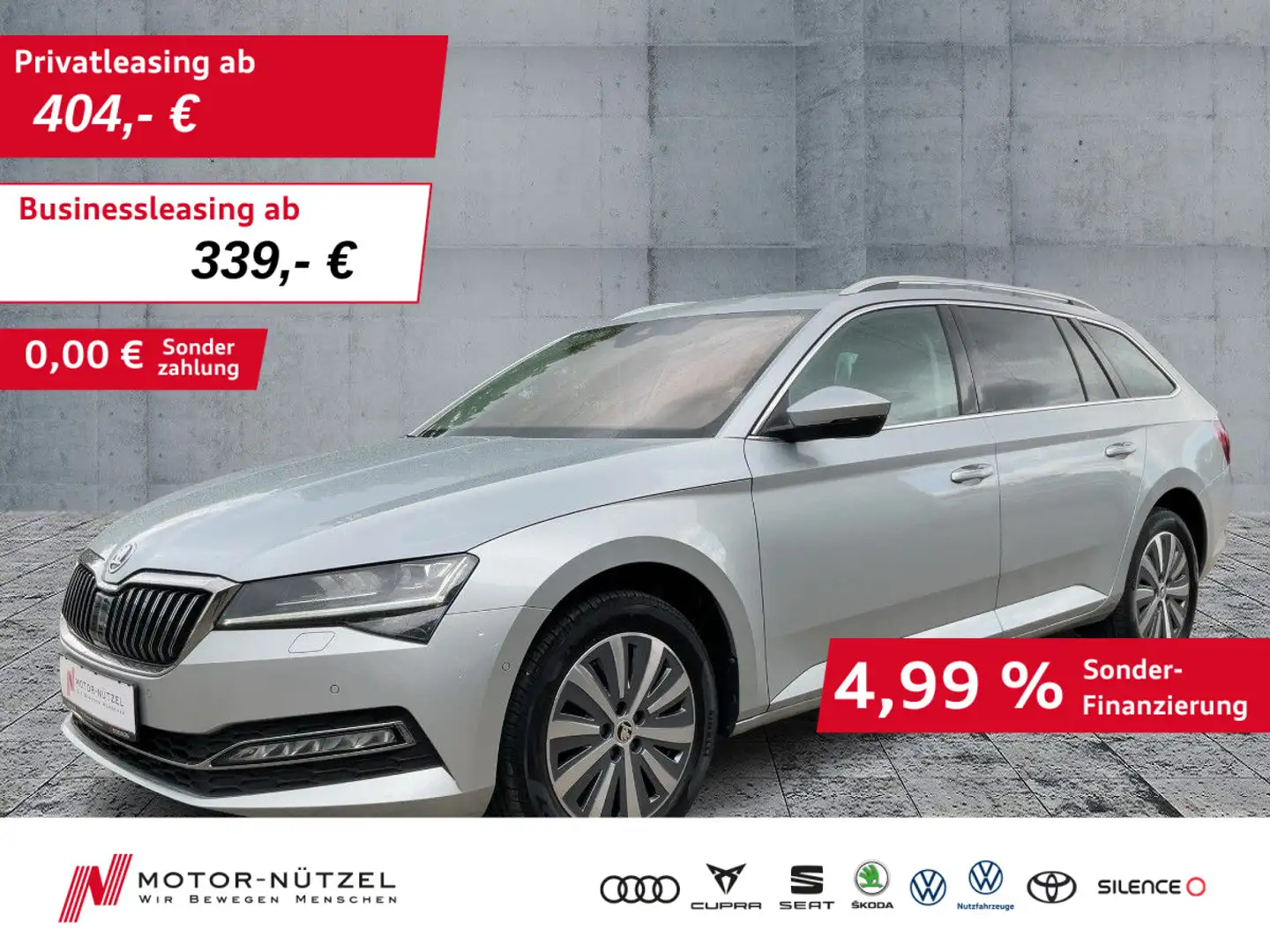 Skoda Superb Combi 2.0TSI DSG STYLE MATRIX+NAV+ACC+AHK Silber - 1