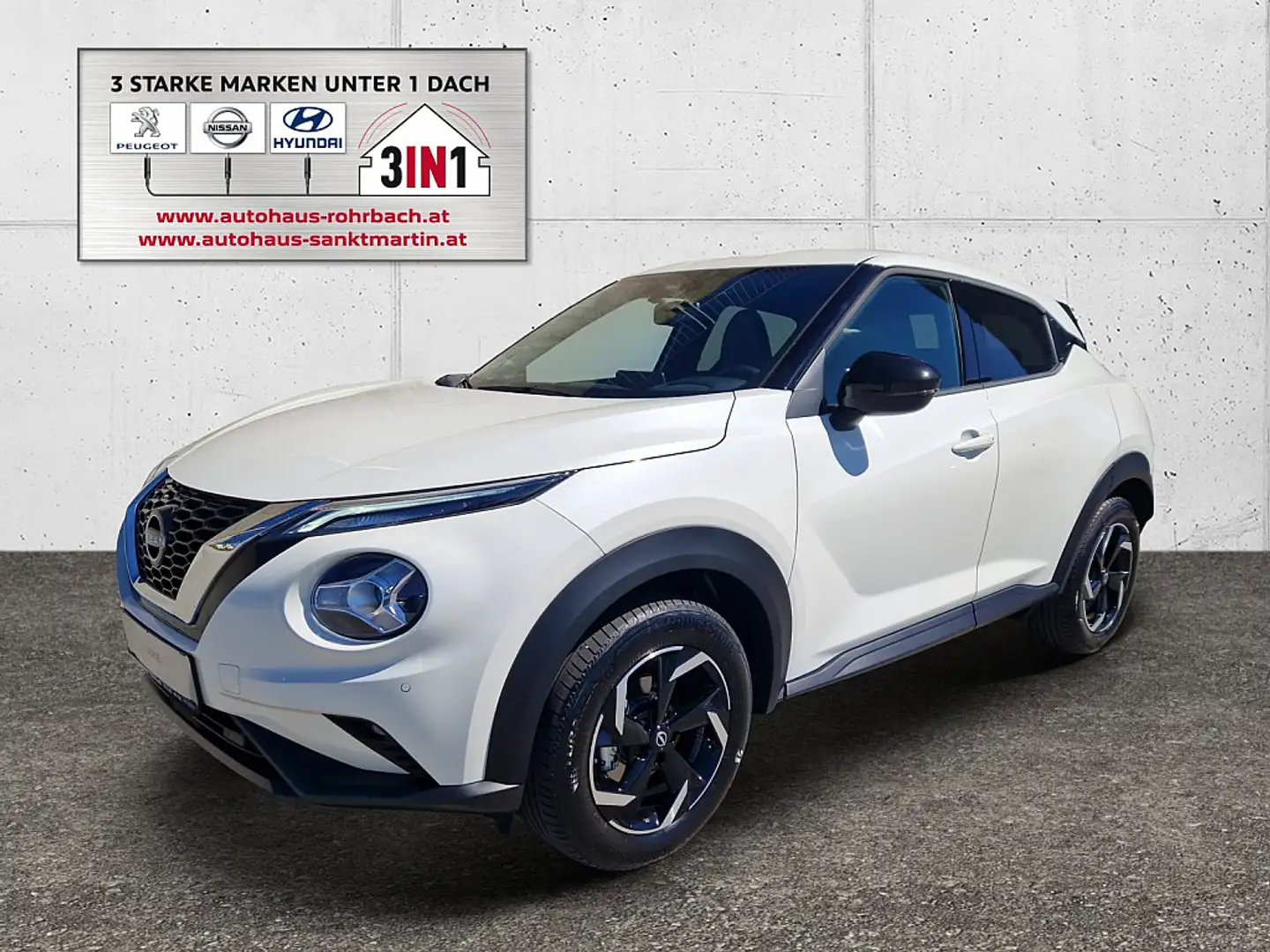 Nissan Juke 1,0 DIG-T N-Connecta Weiß - 1