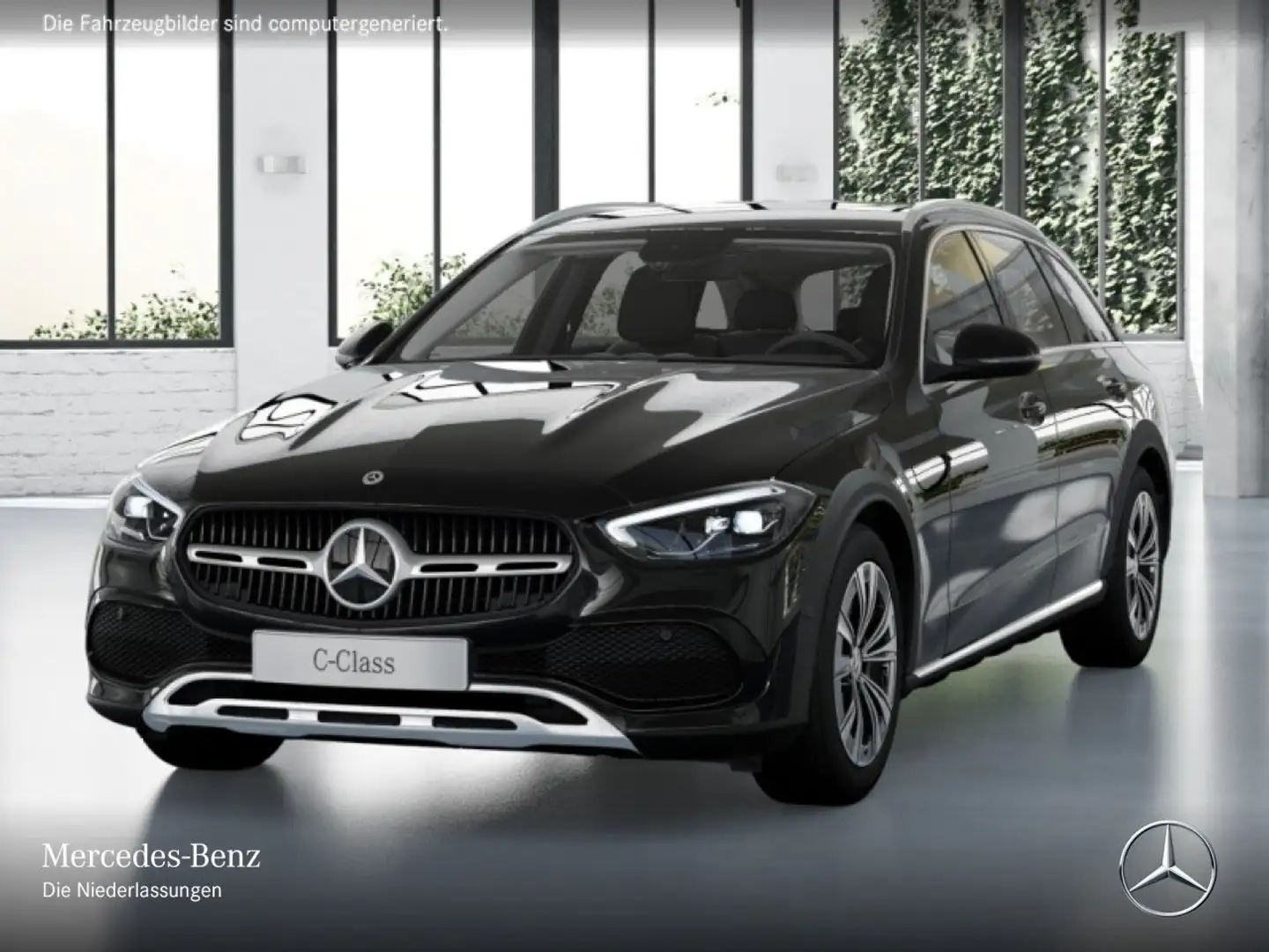 Mercedes-Benz C 220 d T 4M AVANTG+AHK+LED+KAMERA+KEYLESS+9G Schwarz - 2
