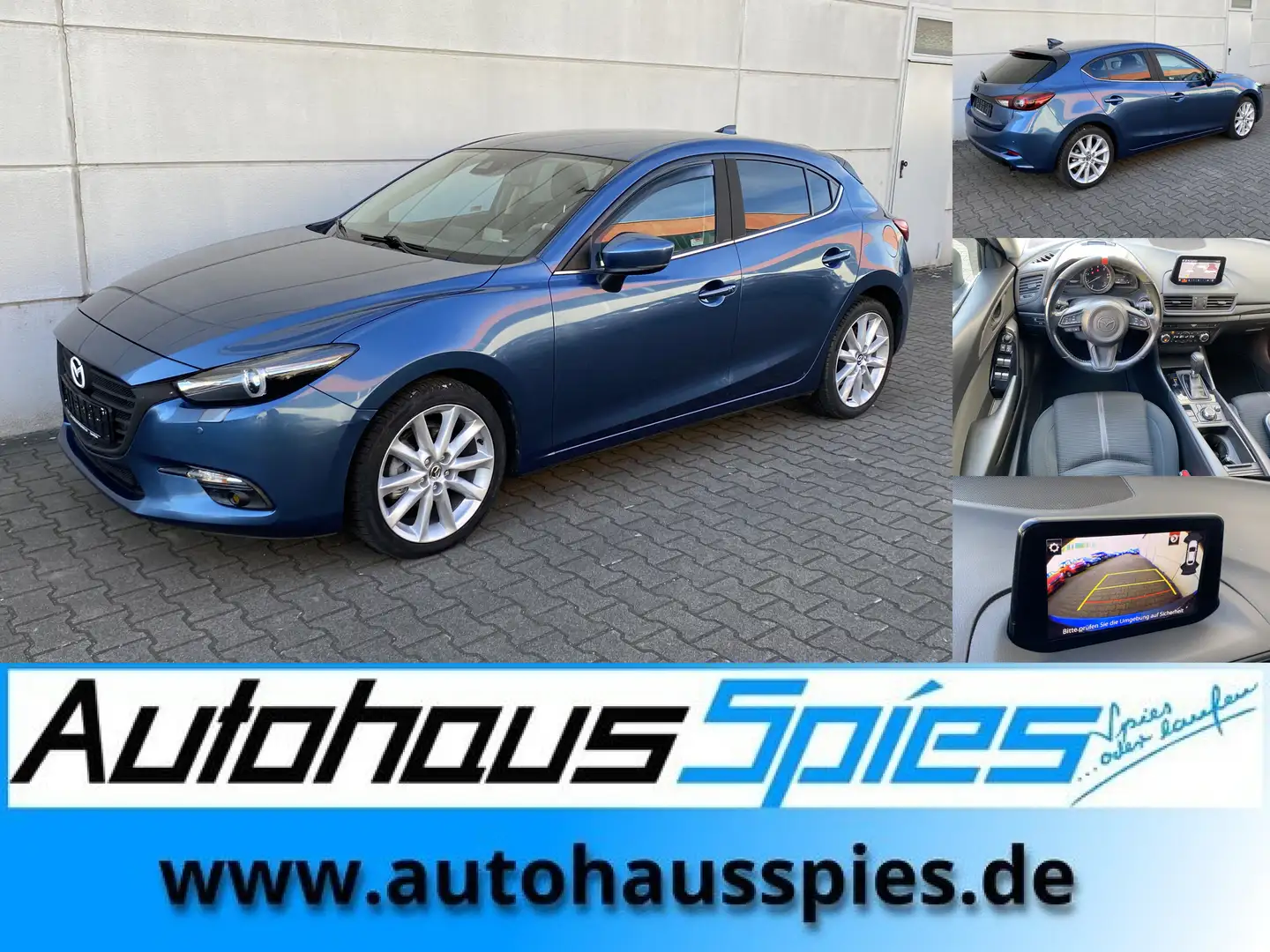 Mazda 3 2.2 SKYACTIV-D 150 Aut. !!Gewerbe Export !!Sports- Kék - 1