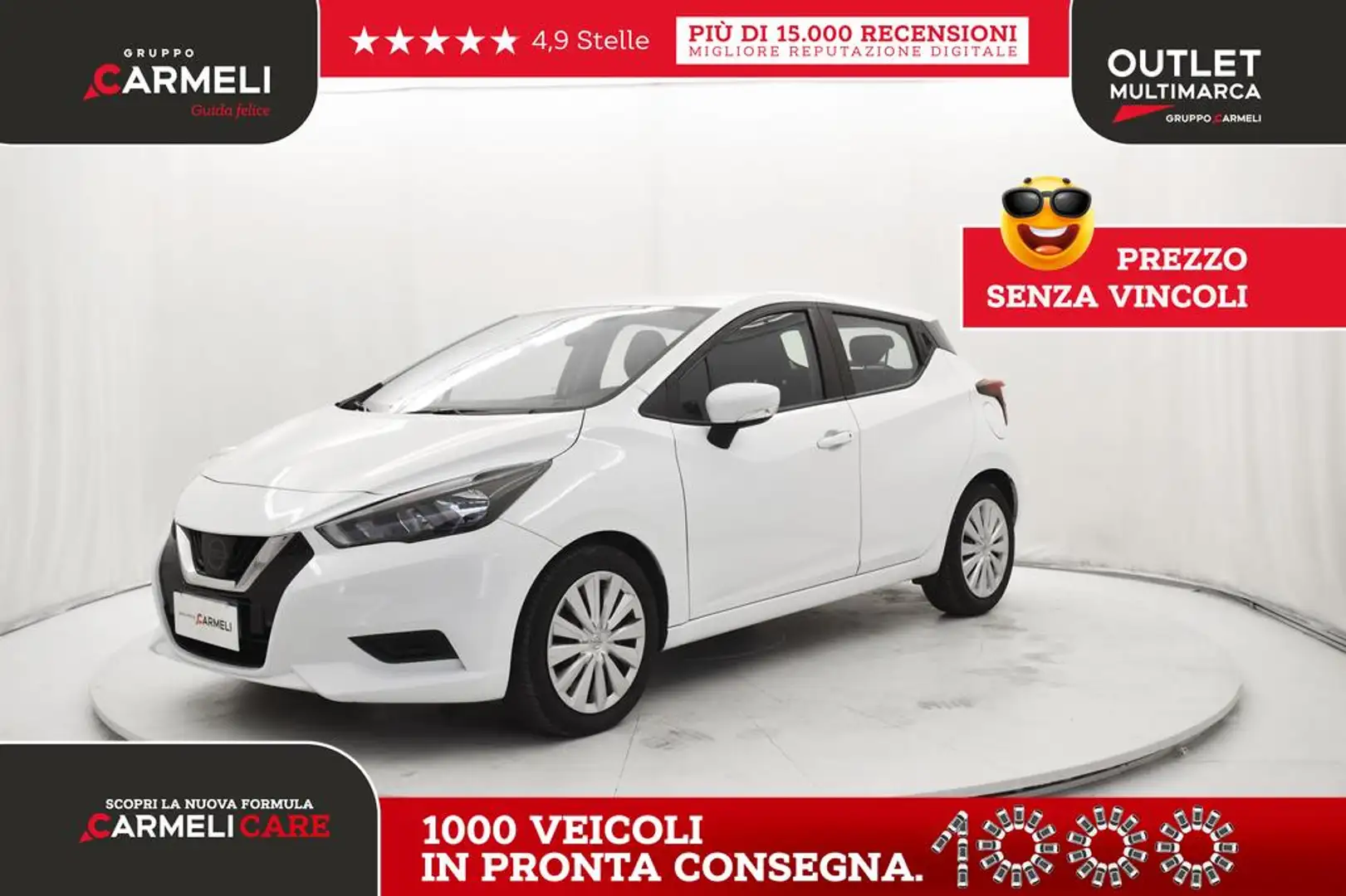 Nissan Micra 1.0 ig-t Acenta 92cv Bianco - 1