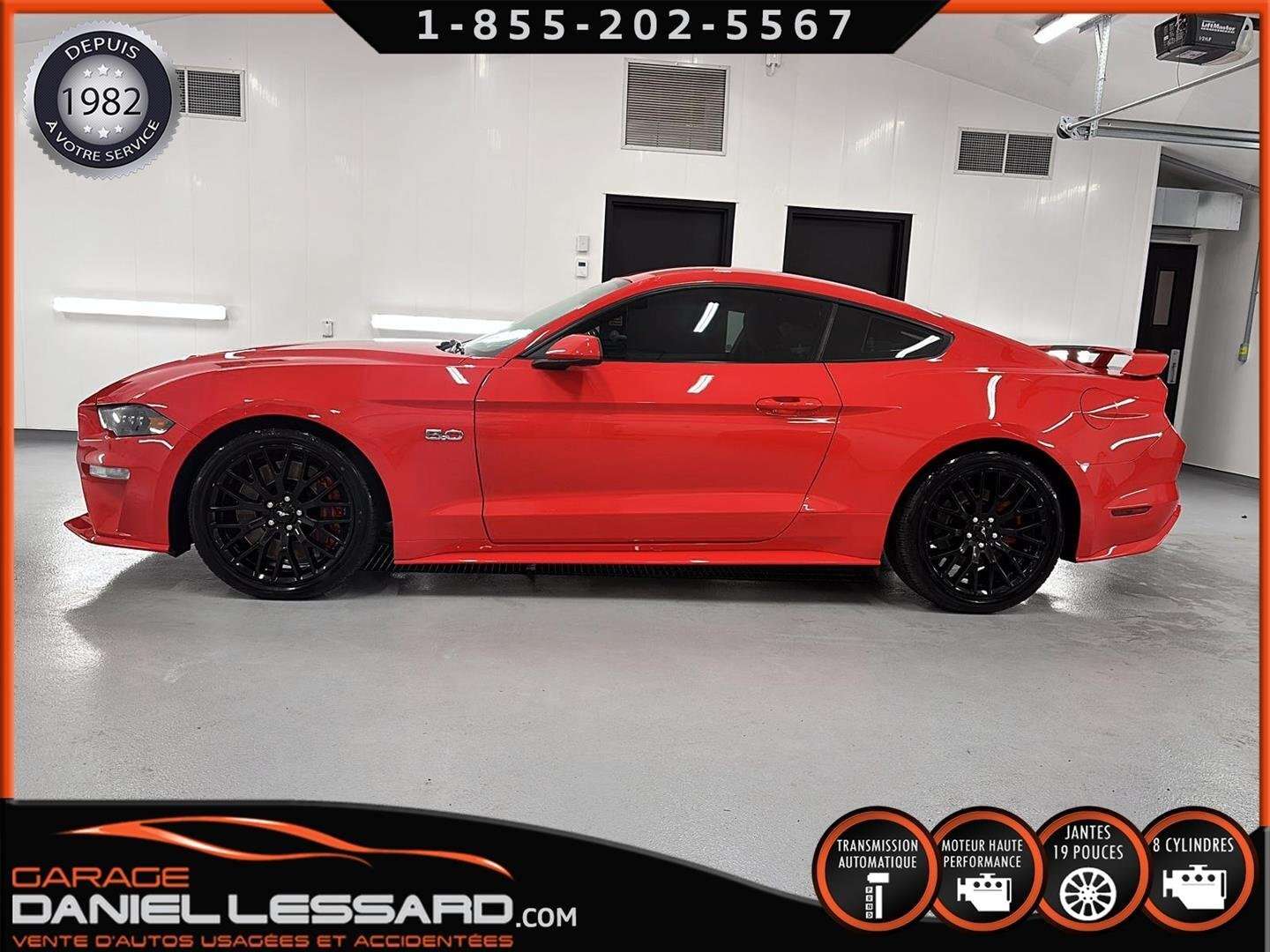 2019 Ford Mustang GT 5.0 LITRES, AUTOMATIQUE, MAG 19P, CAMERA, AILER — снимка 1