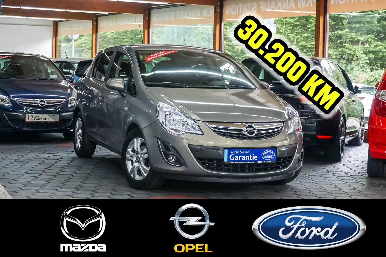 Opel Corsa 1.4 Klima 1.Hand 30.200 TKM Tüv 04/2026 Gris - 1