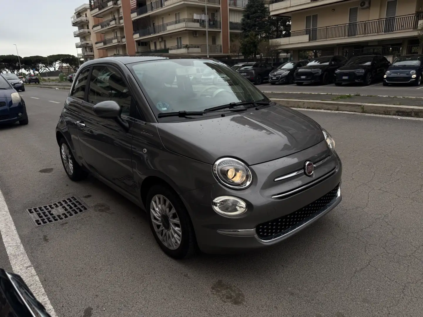 Fiat 500 1.0 Hybrid Dolcevita LED PDC PANORAMA LED PDC BLUE Grijs - 2