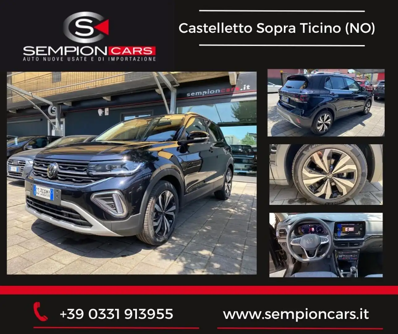 Volkswagen T-Cross 1.0 tsi Style 115cv Restyling PREZZO REALE Noir - 1