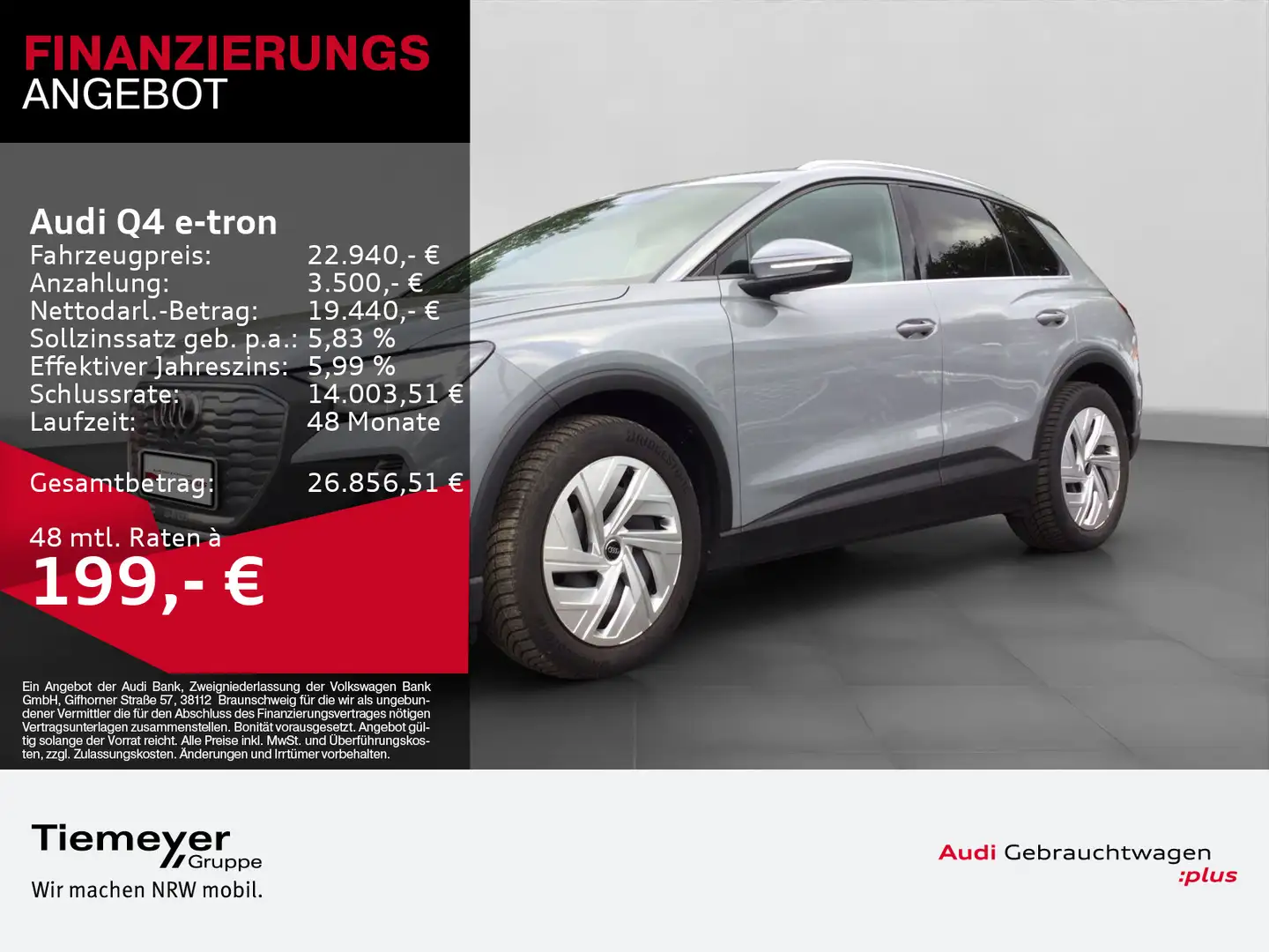 Audi Q4 e-tron 35 NAVI+ PRIVACY SHZ Grigio - 1