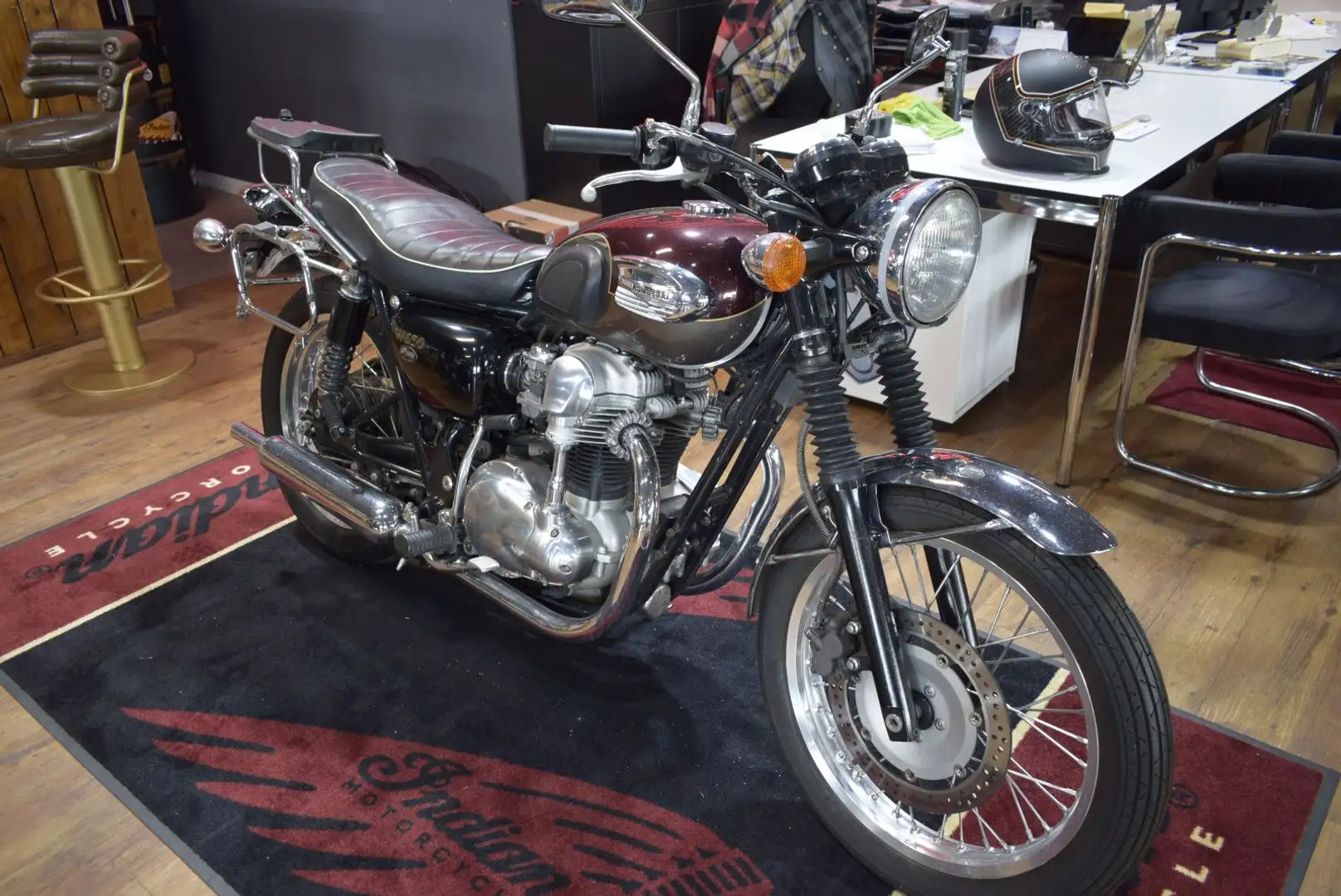 Kawasaki W 650 Vergaser/Kickstarter 1HAND Roşu - 1