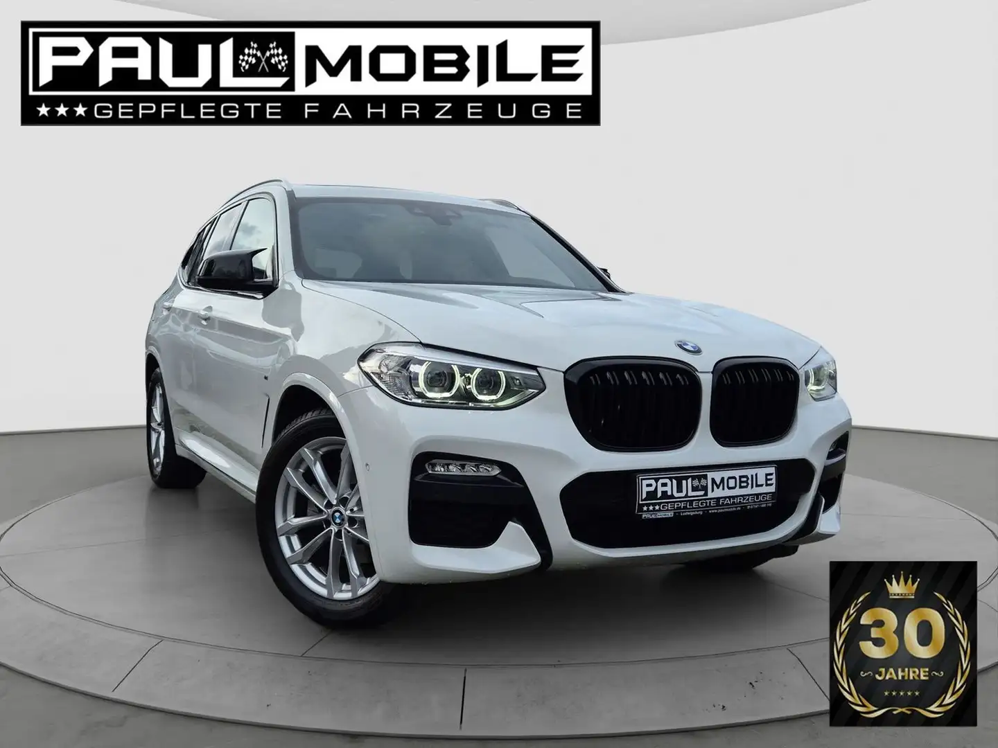 BMW X3 20dxDrive M Sport Paket Navi LED HuD Panorama Weiß - 1