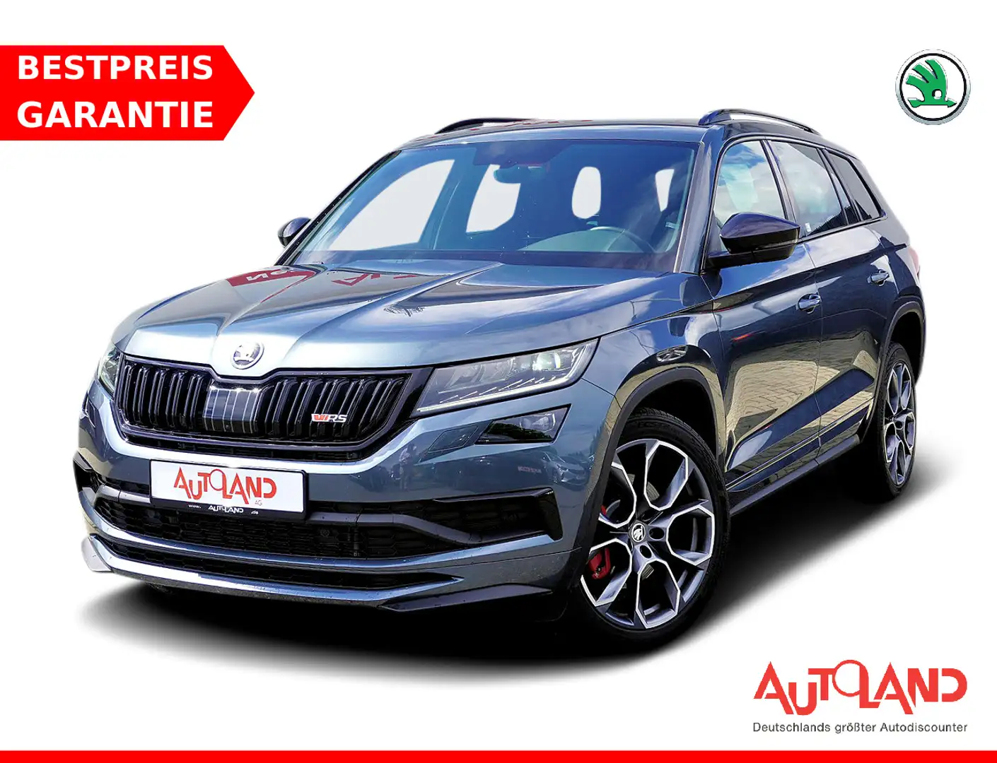 Skoda Kodiaq 2.0 RS 4x4 DSG LED AHK PDC Kamera ACC Grau - 1