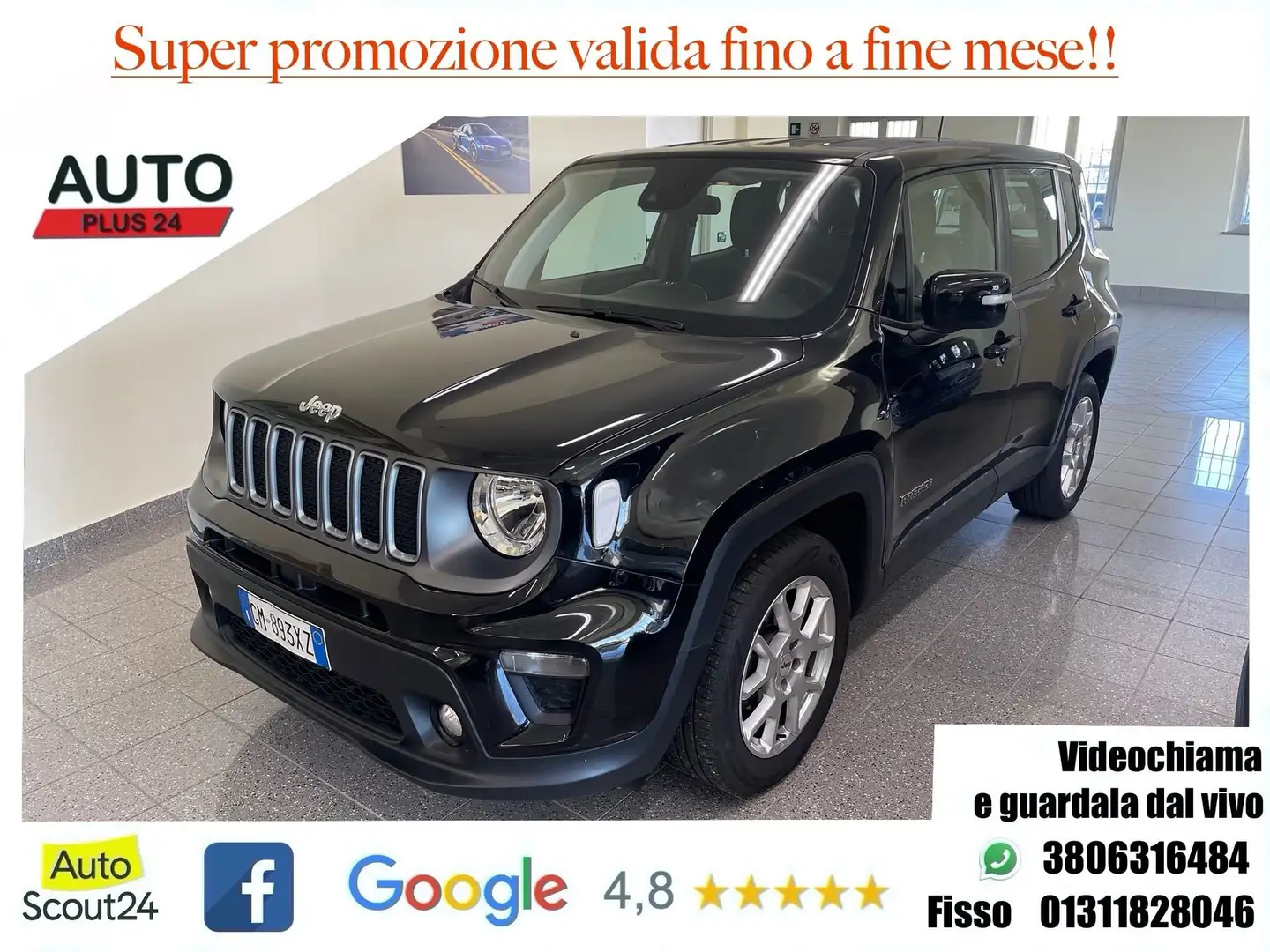 Jeep Renegade 1.0 T3 Limited CON PROMO PLUS (VEDI DESCRIZIONE) Noir - 1