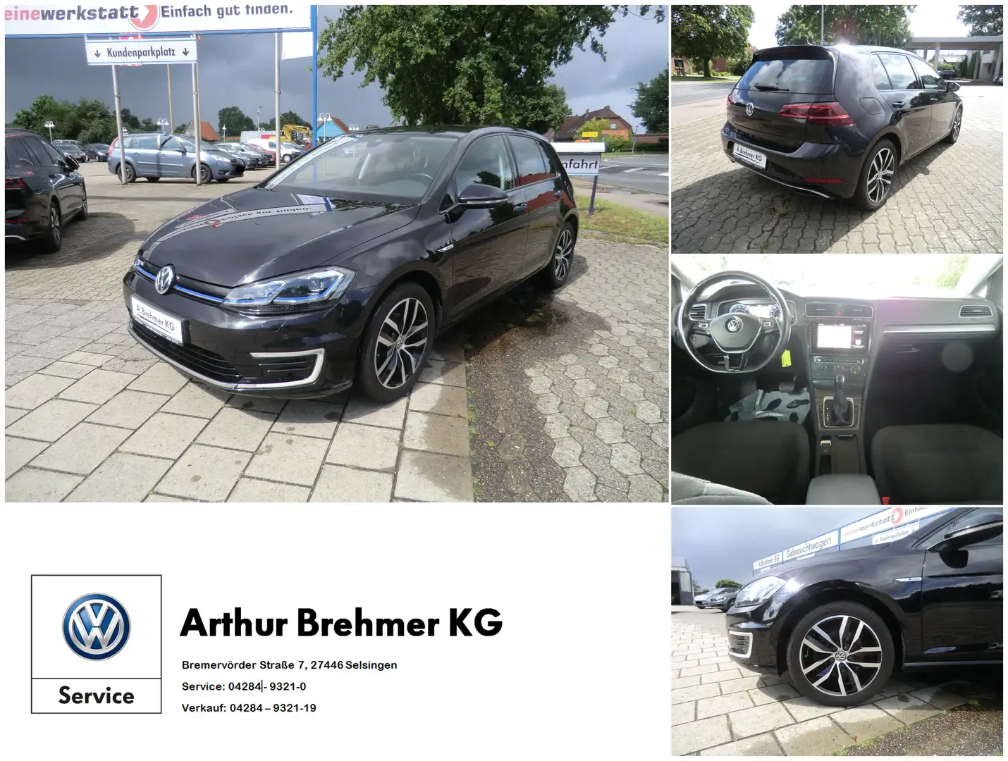 Volkswagen Golf VII e-Golf SoH 89% WÄRMEPUMPE CCS NAVI ACC SHZ AID Schwarz - 1