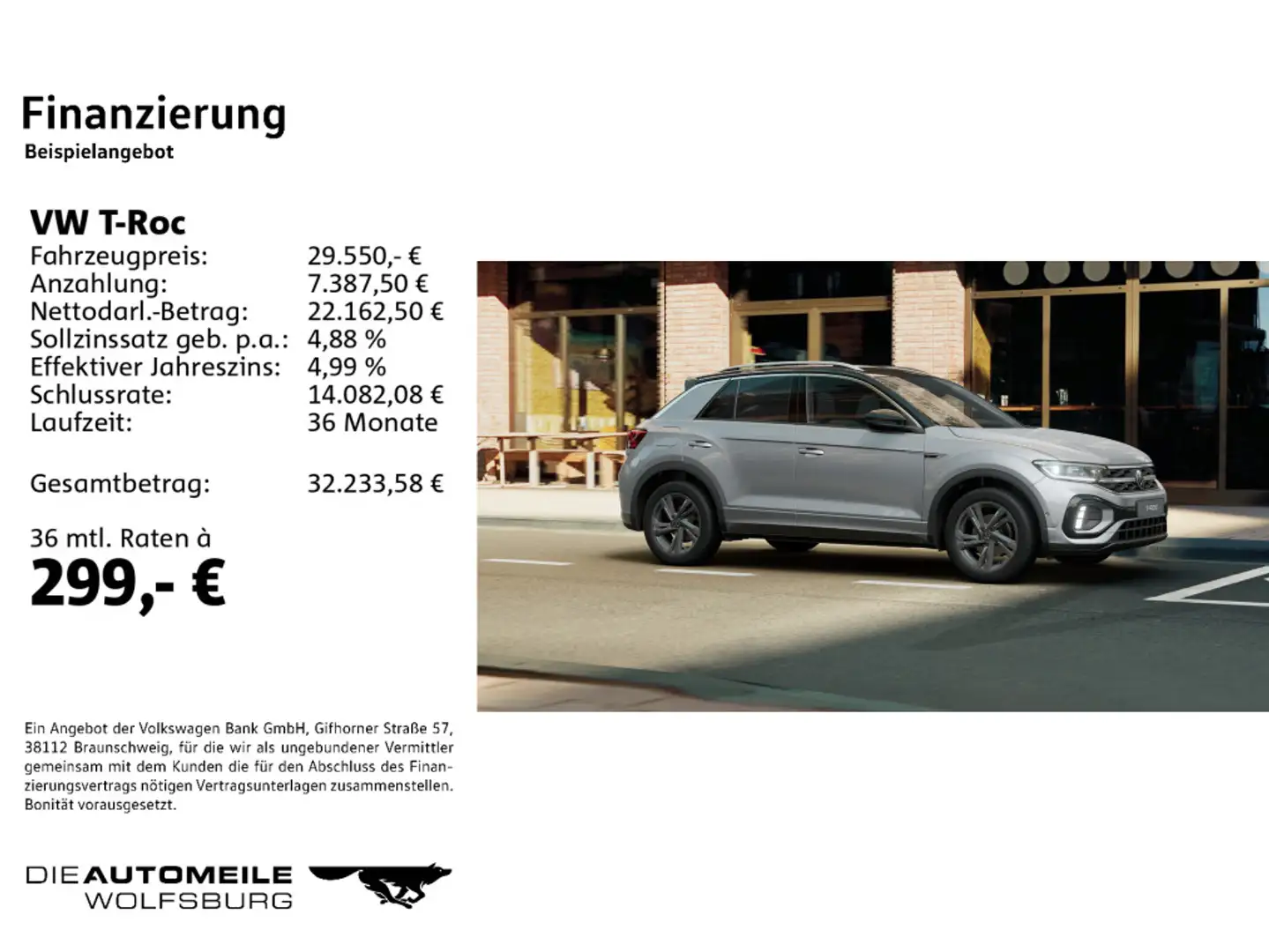 Volkswagen T-Roc 1.5 TSI DSG R-Line LED+/AHK/ACC Silber - 2