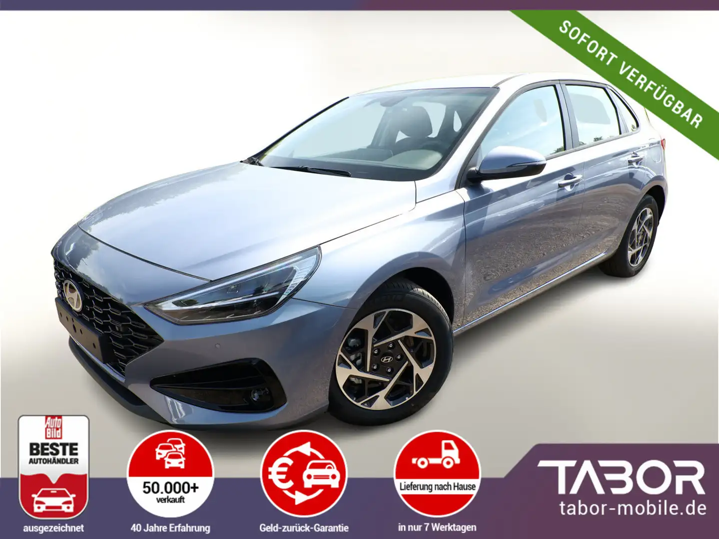 Hyundai i30 1.0 TGDI 100 Advantage LED Nav Kam PDC Temp Blau - 1