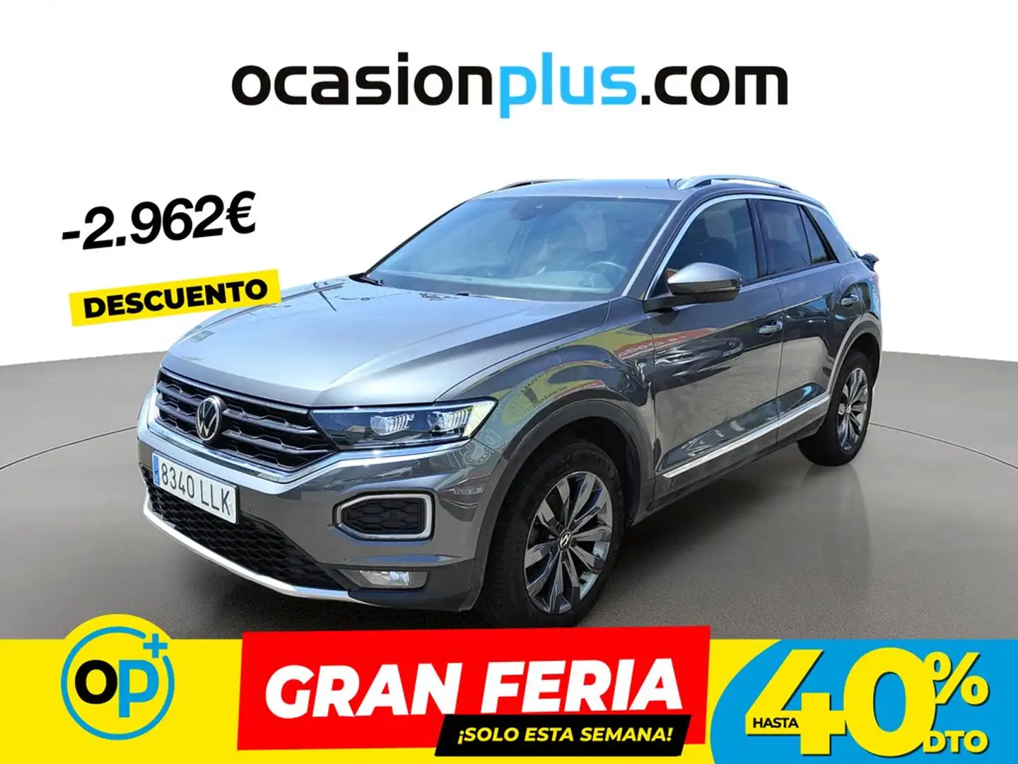 Volkswagen T-Roc 1.5 TSI Sport DSG7 Gris - 1