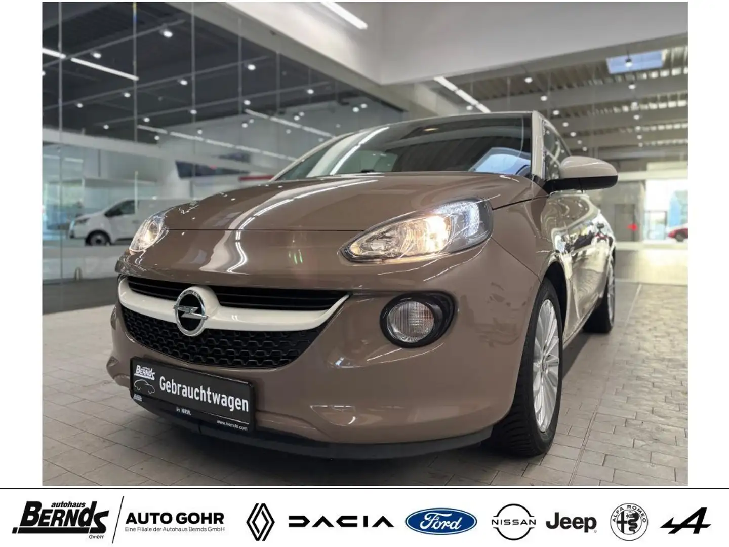 Opel Adam 1.4 Germany's next Topmodel NAVI GJR SHZ LHZ KLIMA Brun - 1