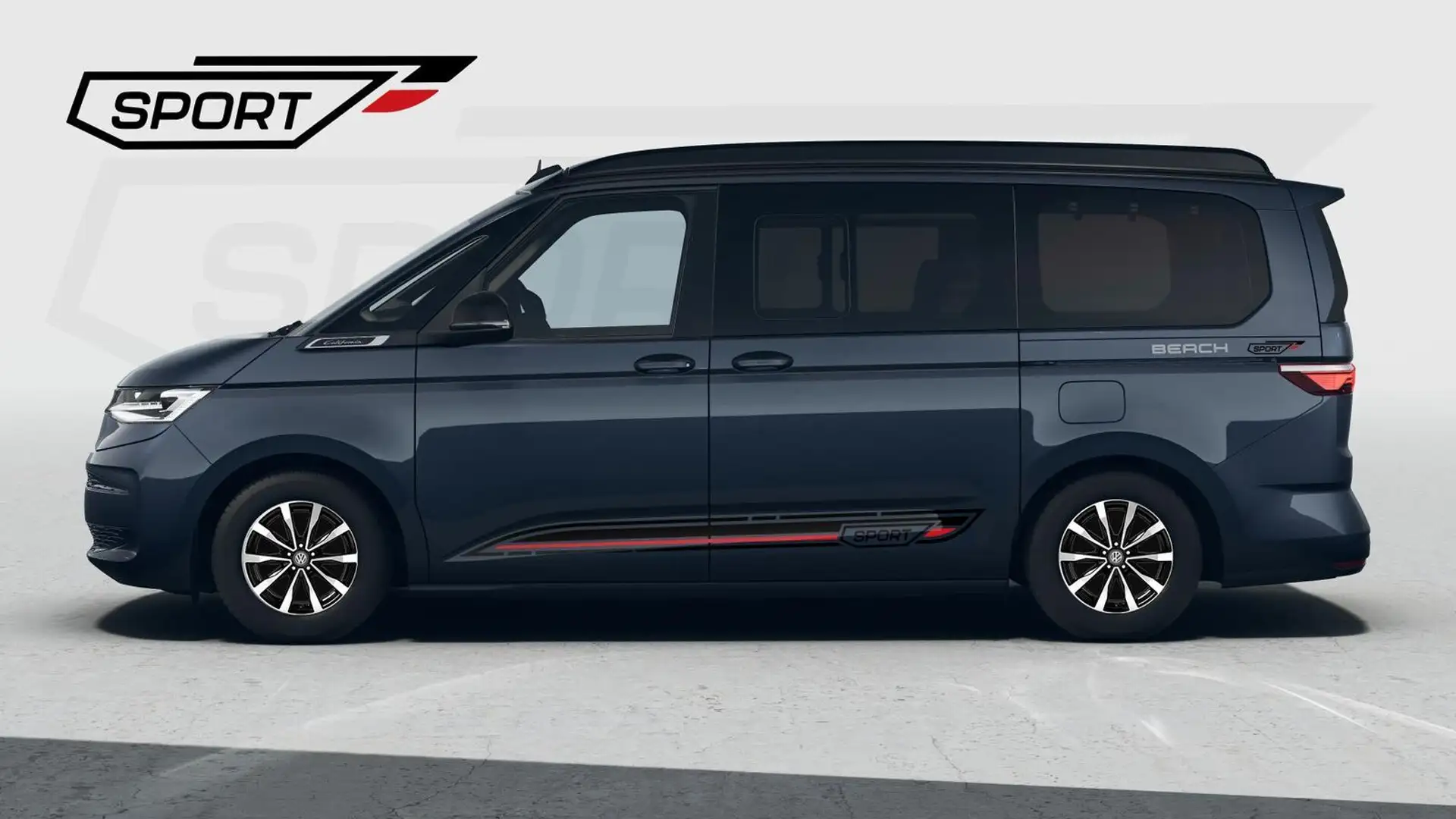 Volkswagen T7 California Beach (MV Cali) 2.0TDI DSG Sport Edition 8 Fach... Blauw - 1