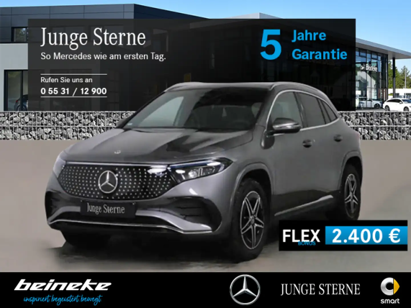 Mercedes-Benz EQA 300 EQA 300 4M AMG LED Pano Winter Kamera  Totwinkel Grau - 1