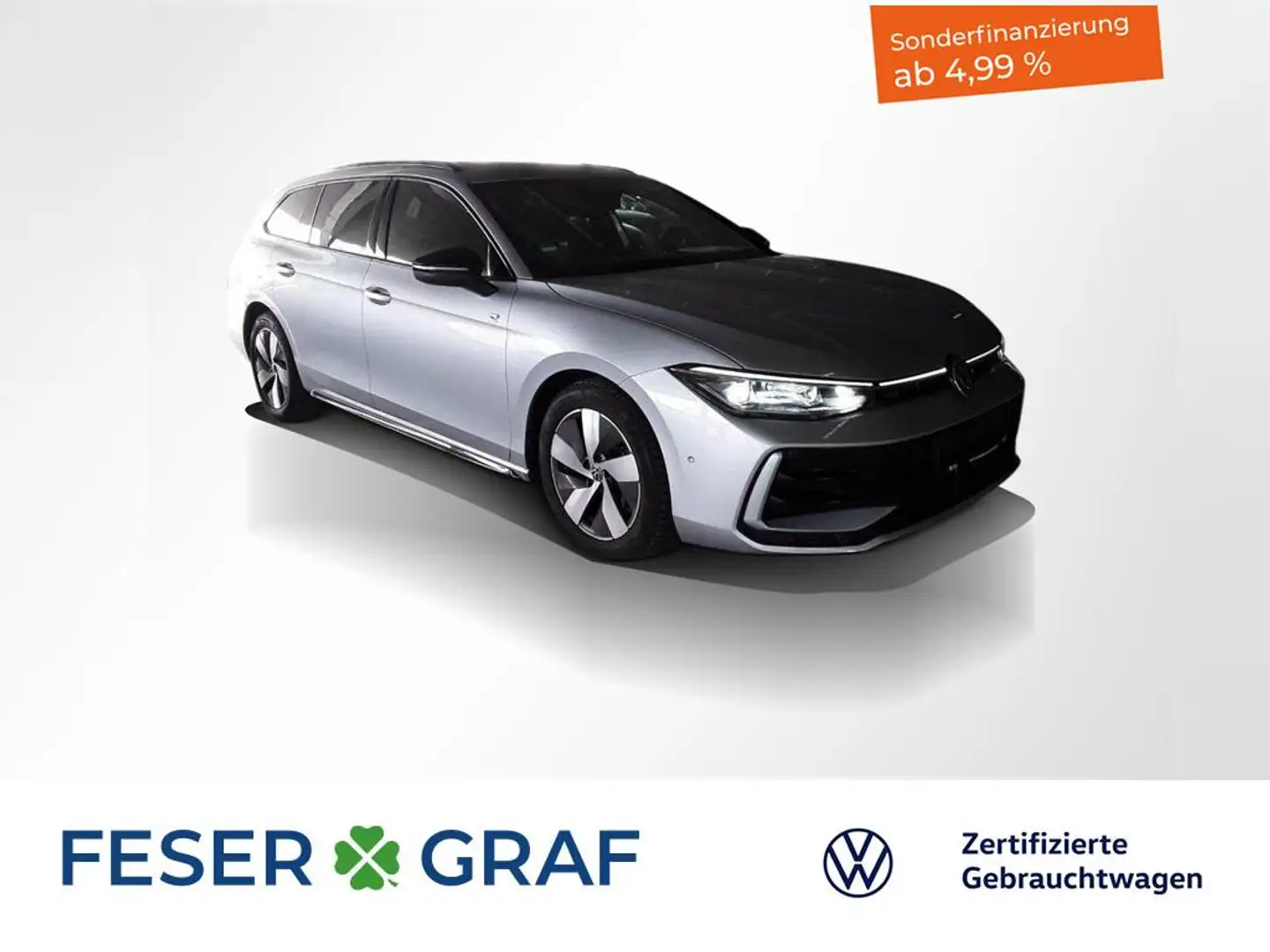 Volkswagen Passat Variant 2.0TDI R-Line DSG BlackStyle AHK LED Panorama Silber - 1