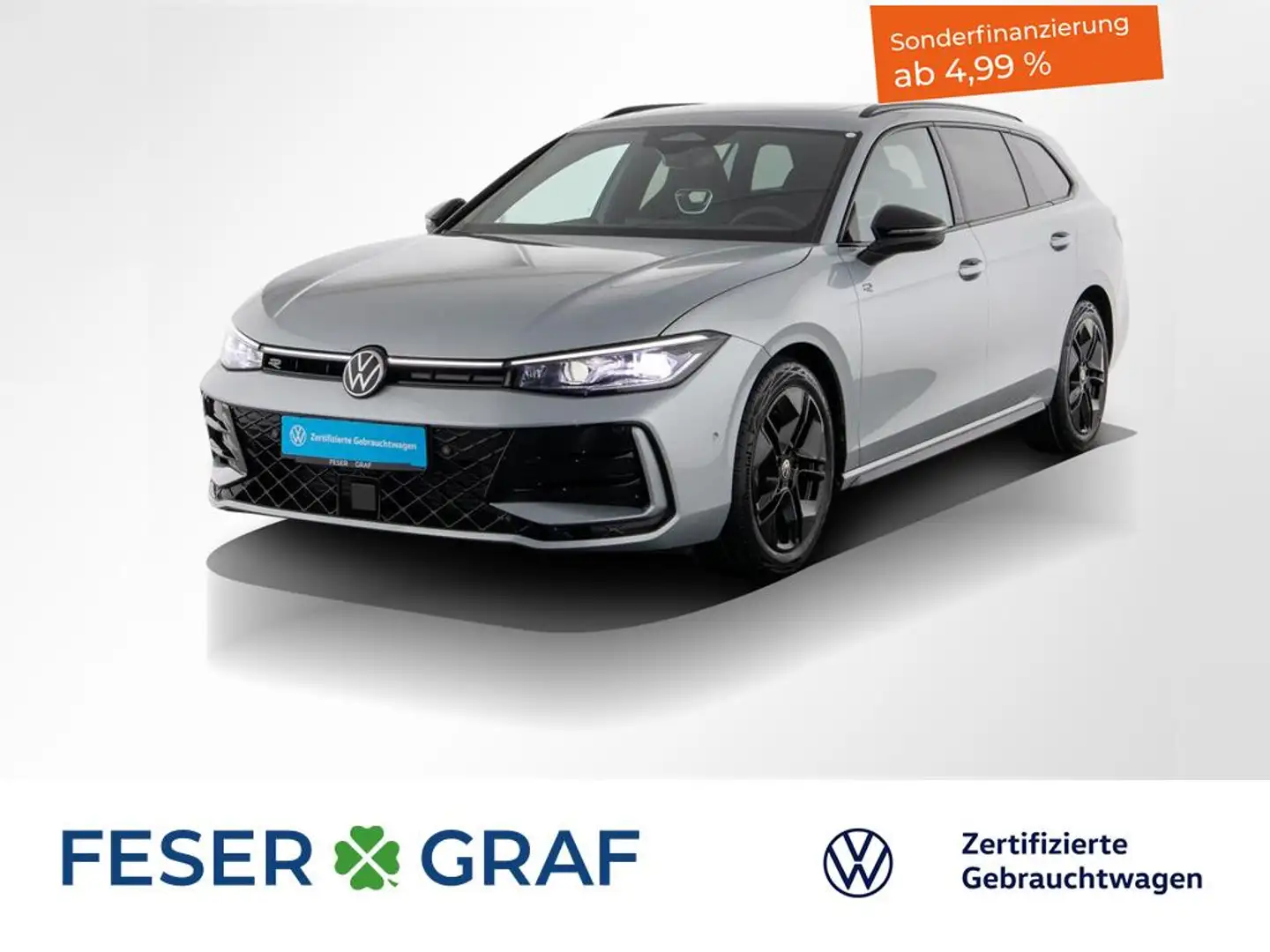 Volkswagen Passat Variant 2.0TDI R-Line DSG BlackStyle AHK Silber - 1