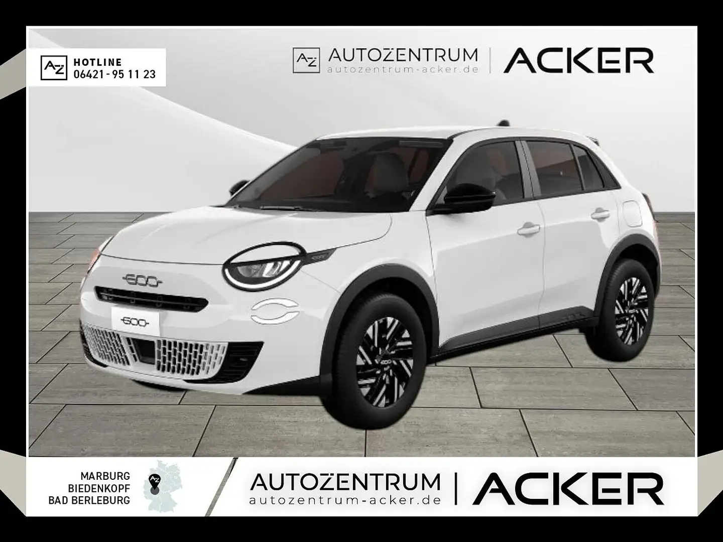 Fiat 600 Hybrid Aut. LED/PDC/Tempomat -20%* Weiß - 1