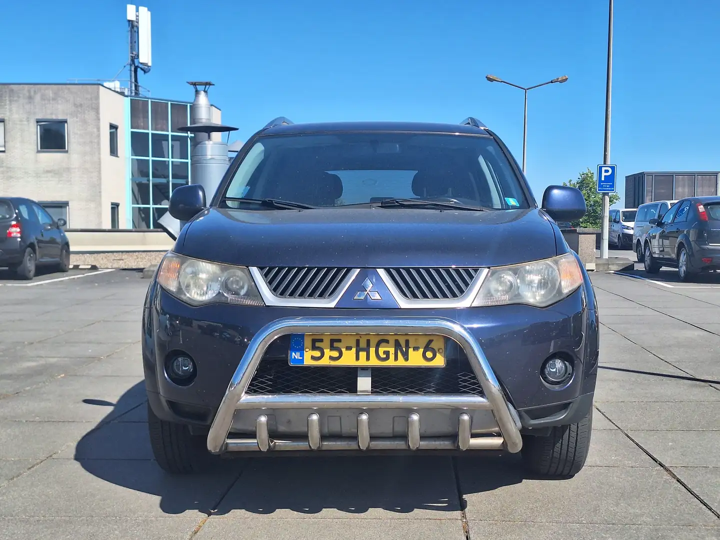 Mitsubishi Outlander €4850,-2.4 Inspire AIRCO APK TREKHAAK NAPPAS Blauw - 1