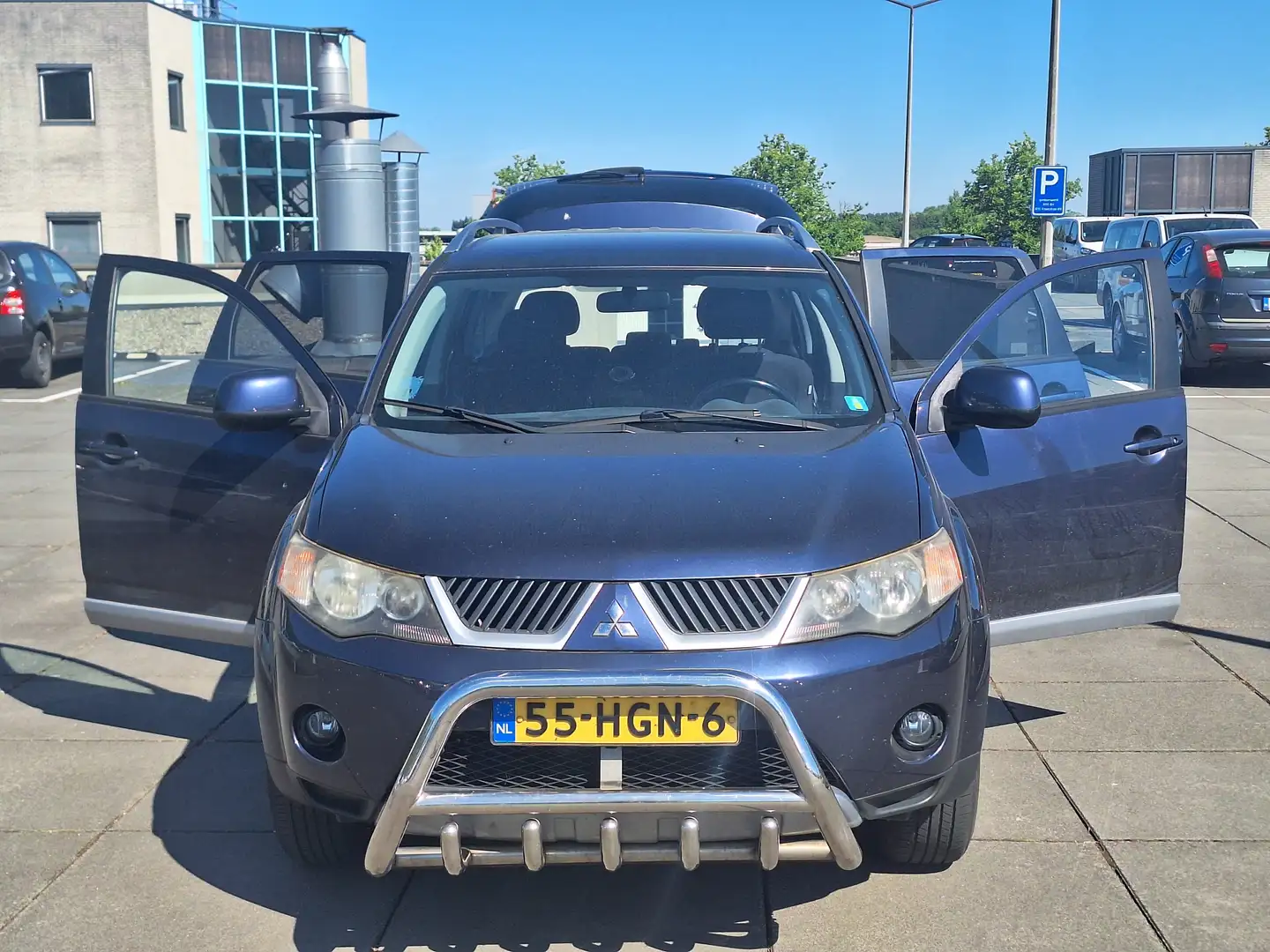 Mitsubishi Outlander €4950,-2.4 Inspire AIRCO APK TREKHAAK NAPPAS Blu/Azzurro - 1
