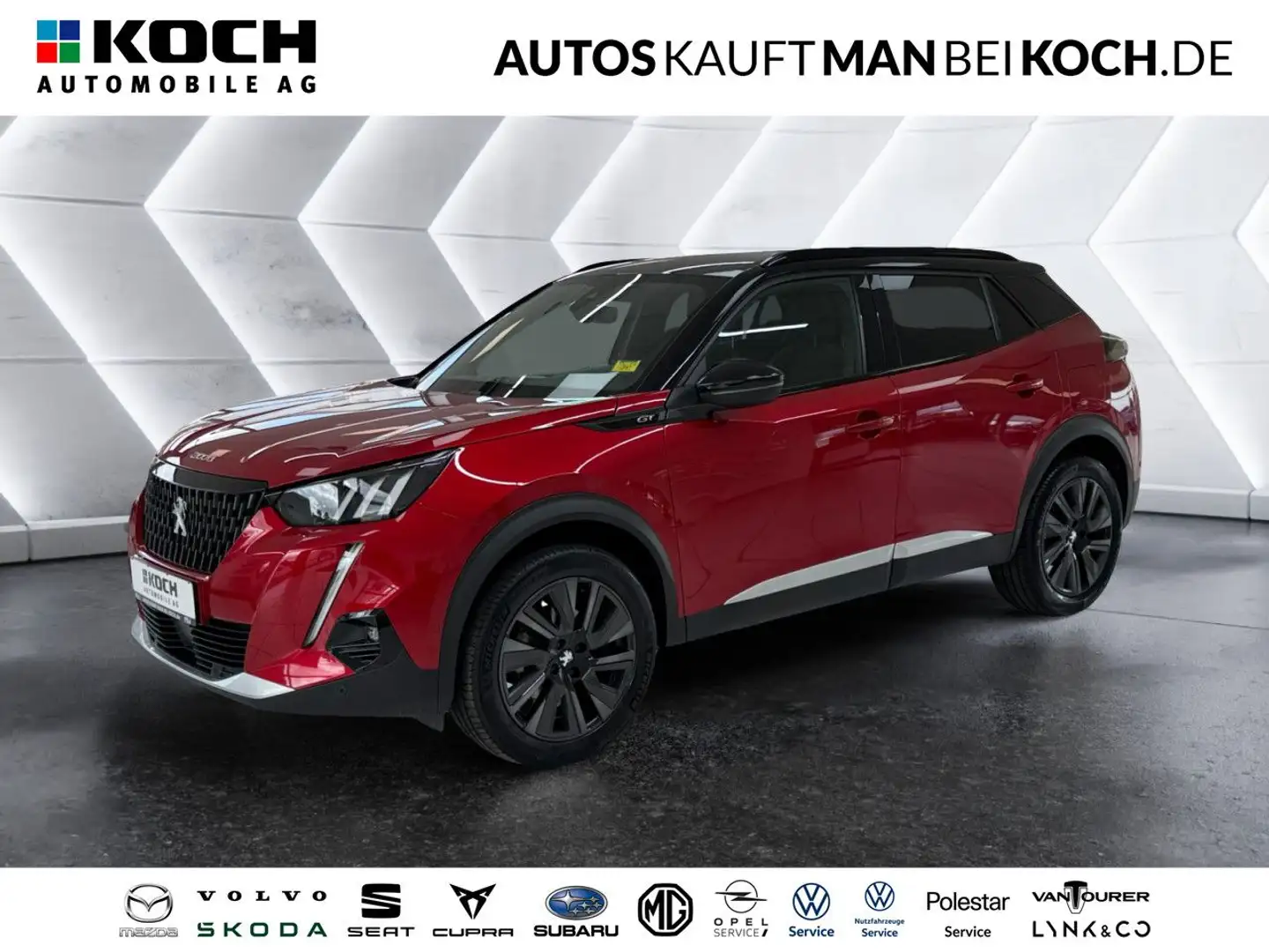 Peugeot 2008 PureTech 155 GT DSG NAVI AHK TOTWINKEL LED Rot - 1