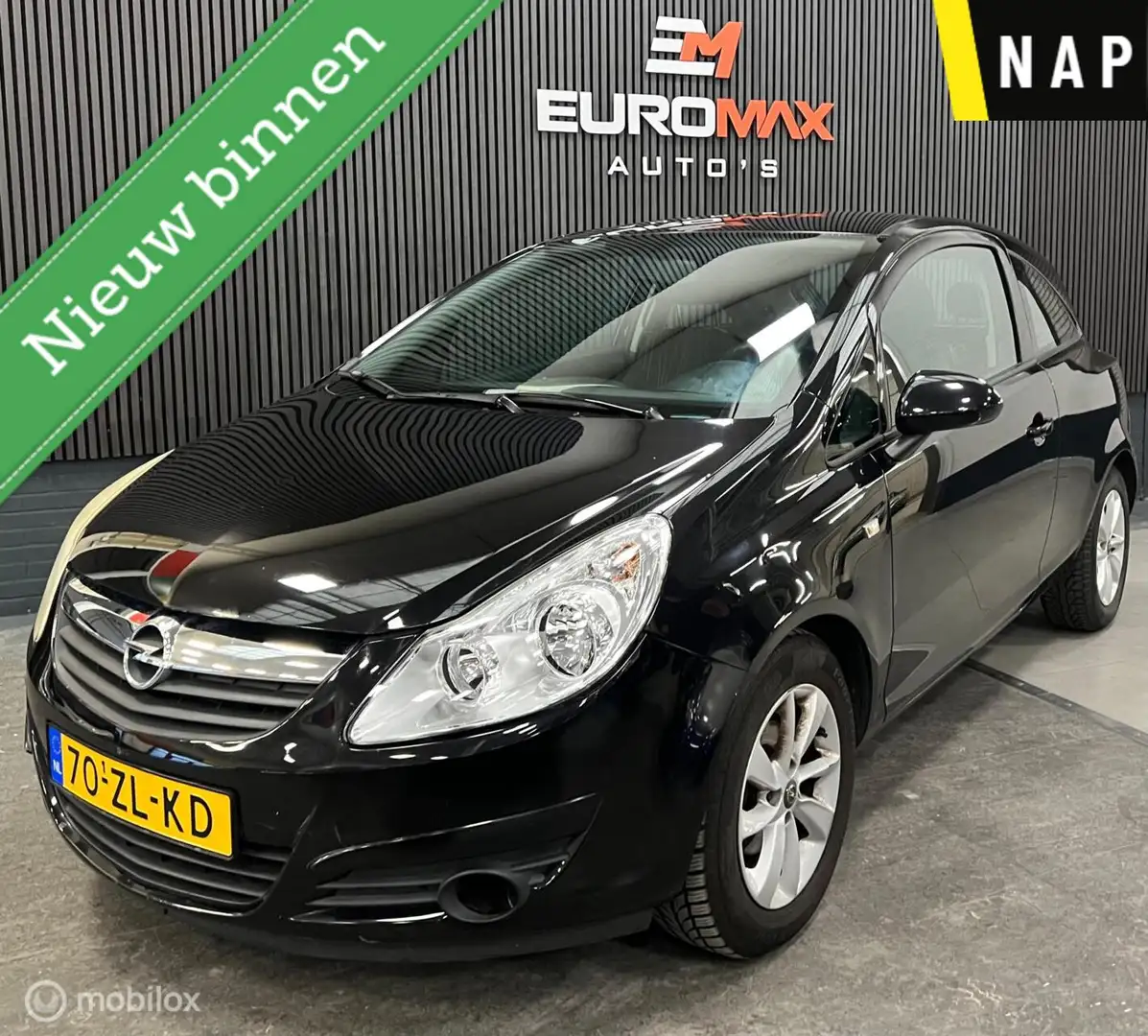 Opel Corsa 1.2-16V Business NAP - Carplay - Airco - Cruise Schwarz - 1