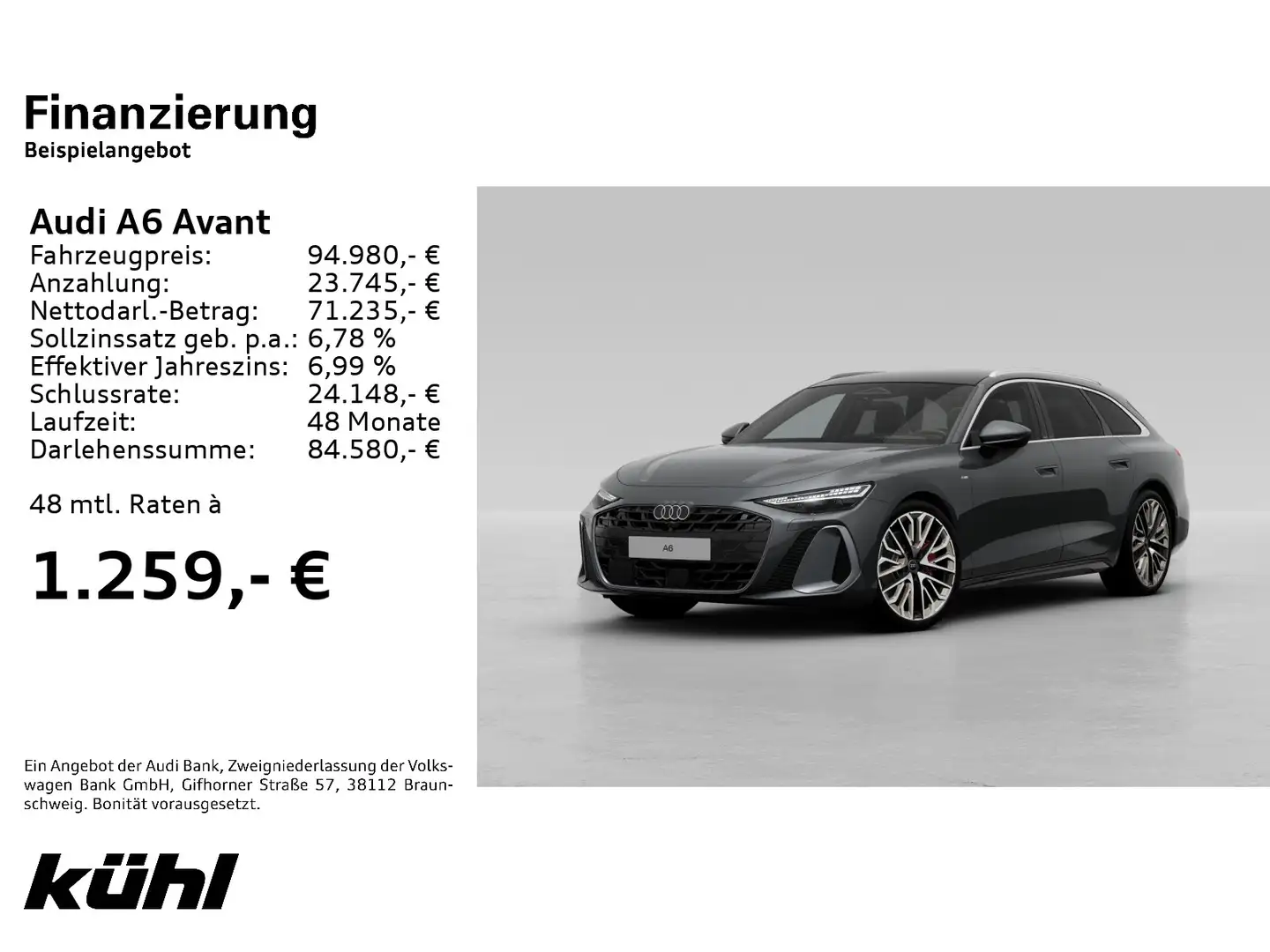 Audi A6 TFSI quattro 270 kW S tron 21' Pano B&O Grau - 2