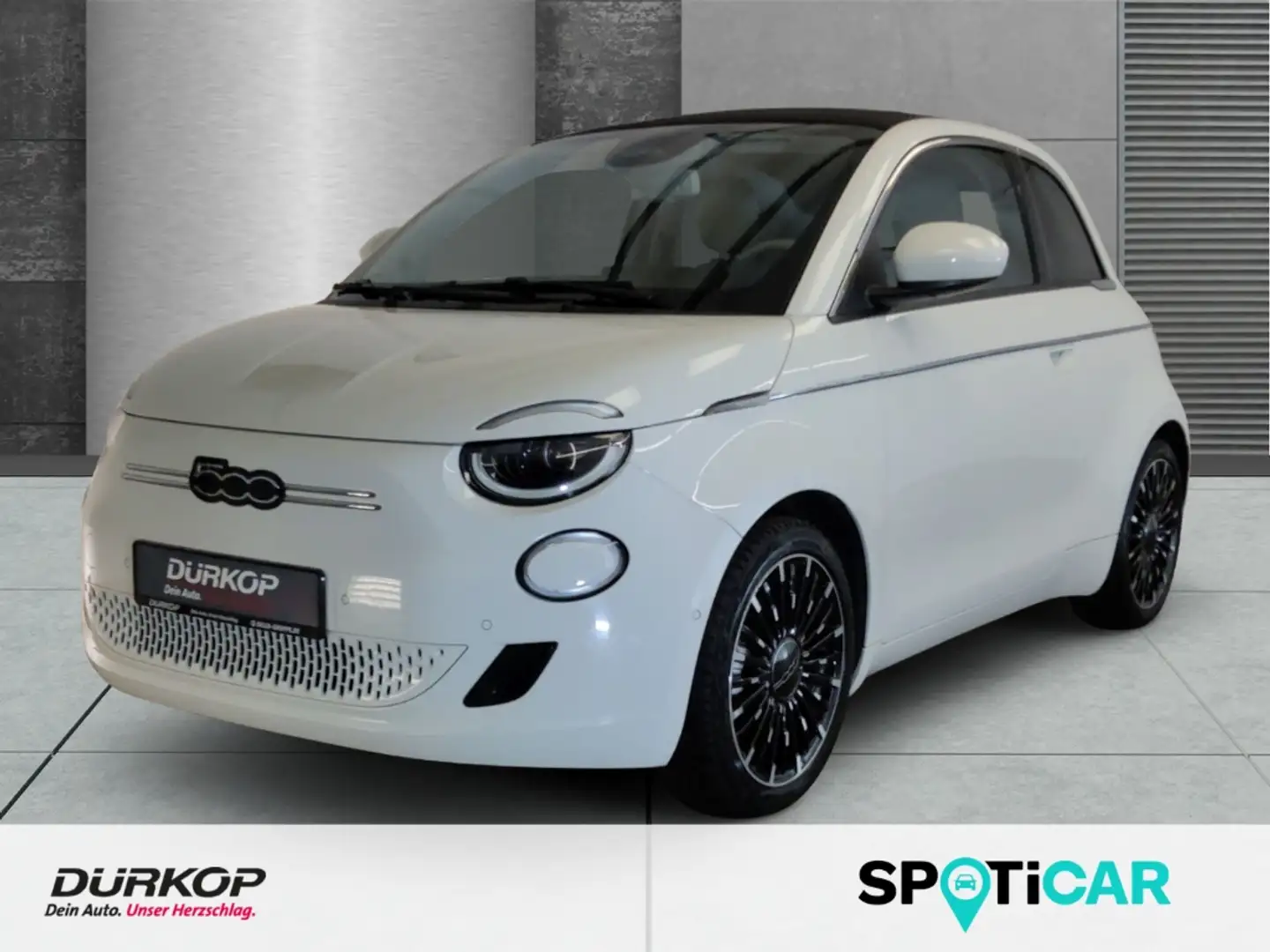 Fiat 500e La Prima Komfort ACC Navi Memory JBL Kamera CarPla Weiß - 1