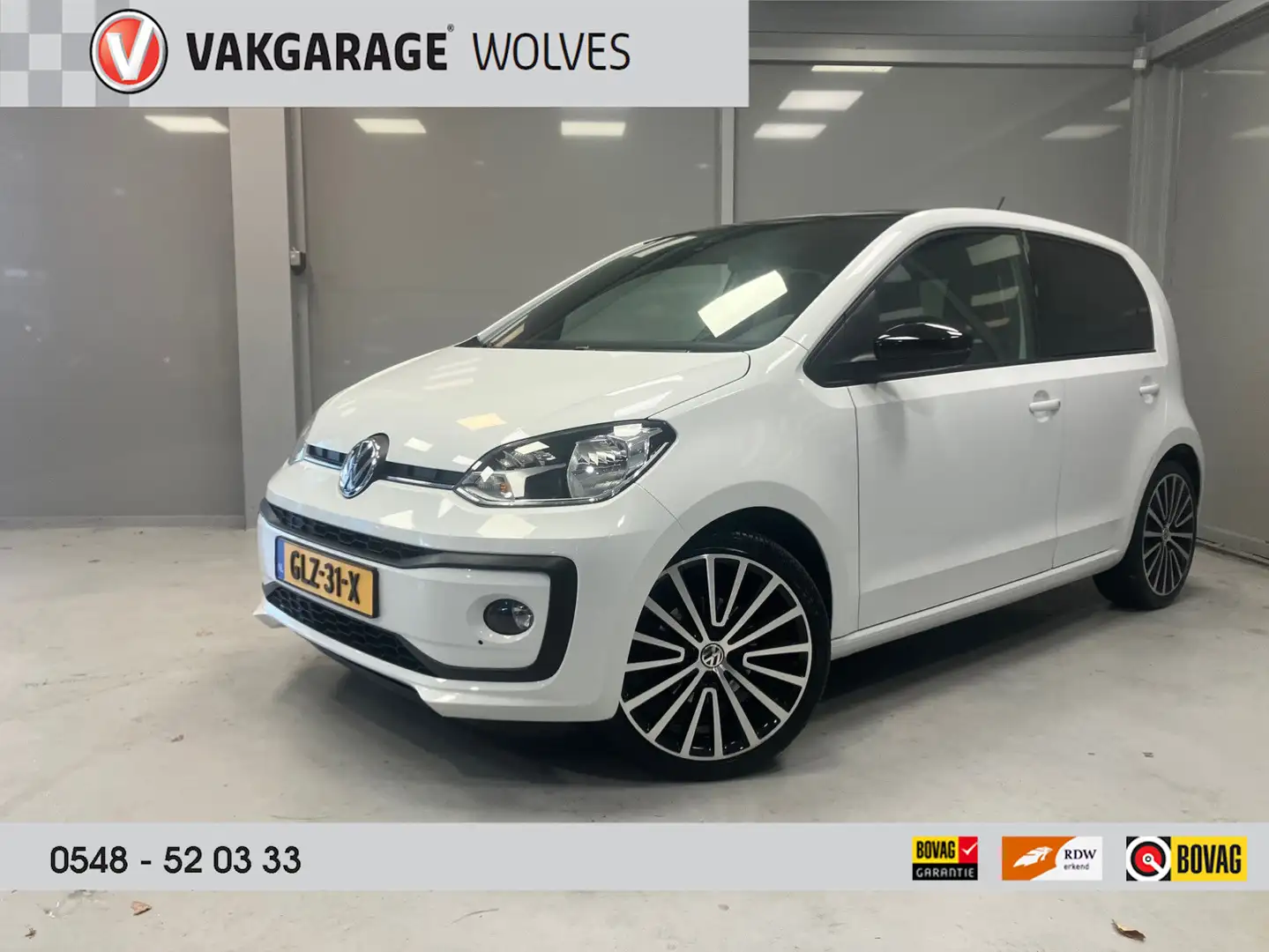 Volkswagen up! High Up! 75PK !!| Black pakket | Climate control | Blanco - 1