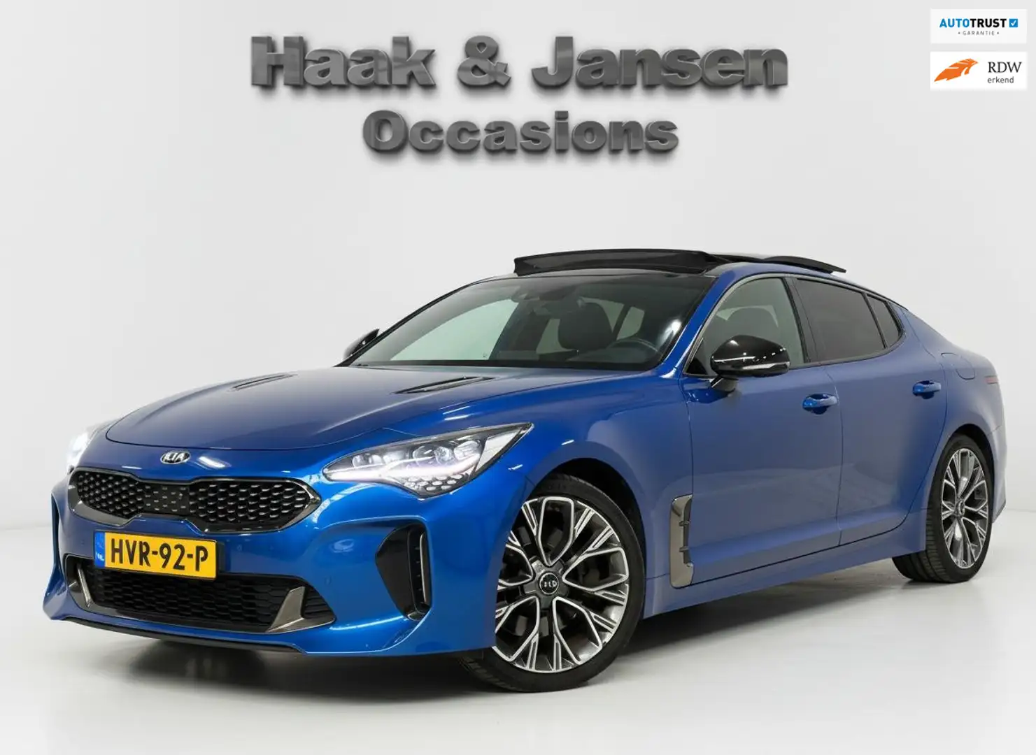 Kia Stinger GT-Line 2WD - Pano - Leder - Adaptive - Trekhaak - Blau - 1