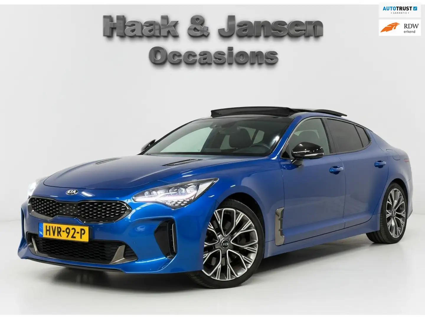 Kia Stinger GT-Line 2WD - Pano - Leder - Adaptive - Trekhaak - Blau - 1