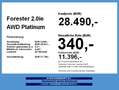 Subaru Forester 2.0ie AWD Platinum *AHK*beh.Lenk*Pano* Wit - thumbnail 4