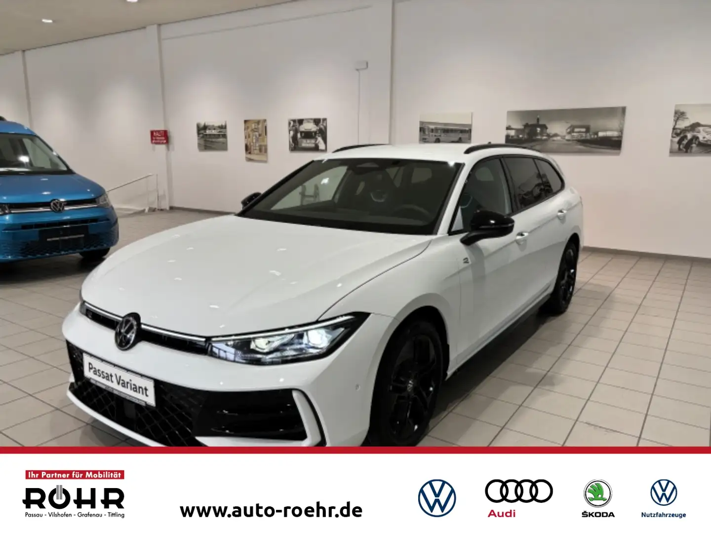 Volkswagen Passat R-Line (BlackStyle/AHK/Standheizung) 2.0 l TDI 4MO Bianco - 1