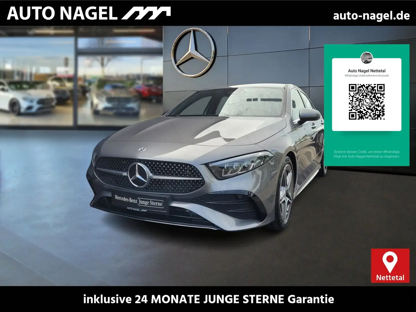 Mercedes-Benz A 250 A 250 4M AMG Line Premium MBUX+Kamera+Ambi+LED Gris - 1