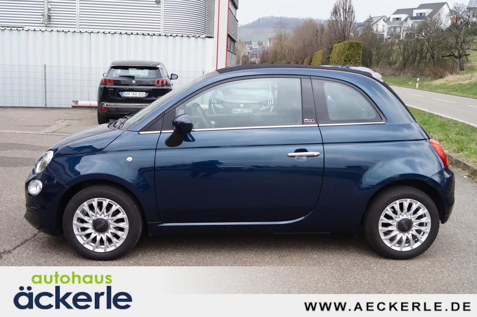 Fiat 500C Cabrio I Einparkhilfe I So+Winterräder uvm. Blau - 2