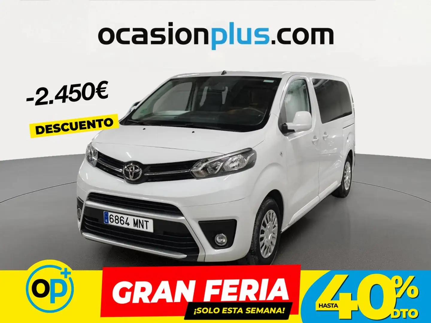 Toyota Proace Shuttle L1 2.0D 8pl. Portón VX Plus 145 Blanco - 1