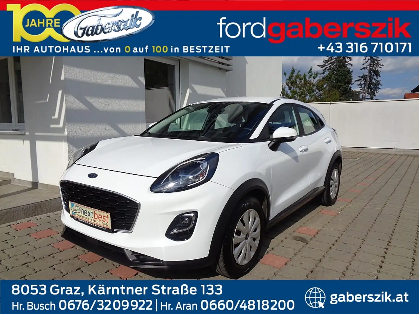 Ford Puma 1,0 EcoBoost Cool & Connect Weiß - 1