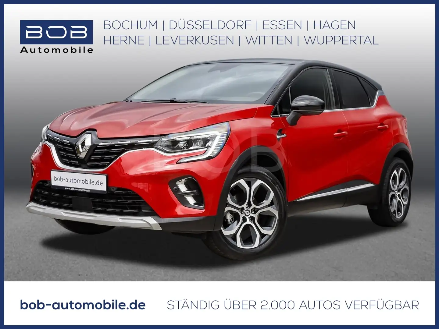 Renault Captur Techno Mild Hybrid 140 NAVI SHZ KIMA PDC Rood - 1