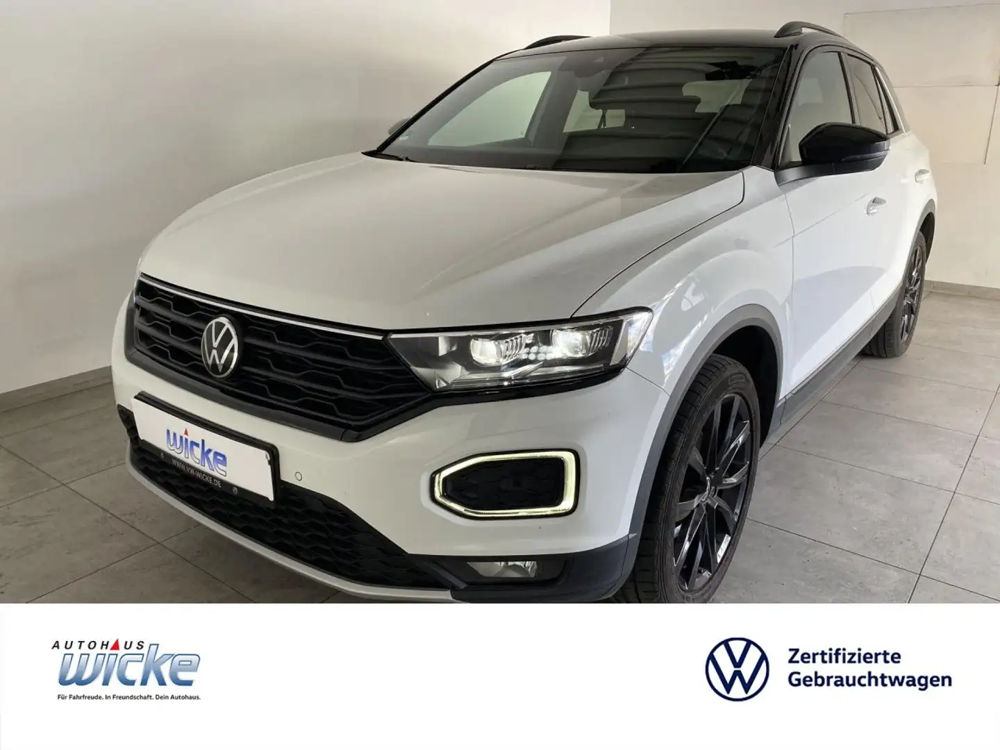 Volkswagen T-Roc 1.5 TSI Style NAVI KLIMA LED PDC TELEFON Blanc - 1