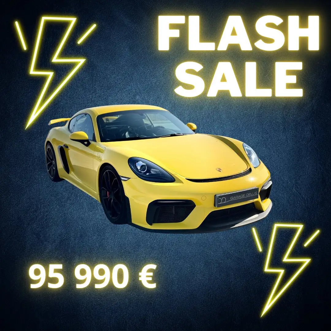 Porsche 718 Cayman GT4 4.0i Geel - 1