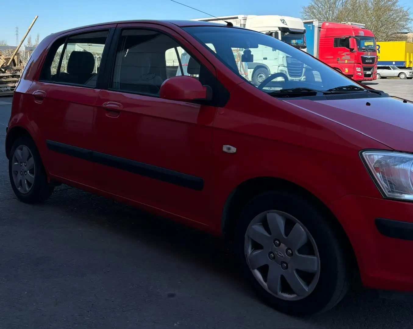 Hyundai Getz Getz+1.1i+12v+GLi+ABS Rojo - 2