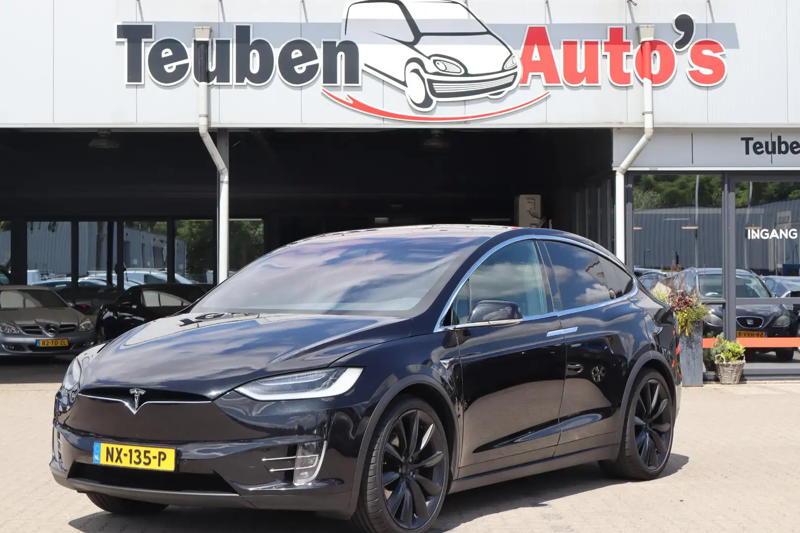 Tesla Model X 90D Base 6p. SOH 92%, Camera rondom, Navigatie, 6 Black - 1