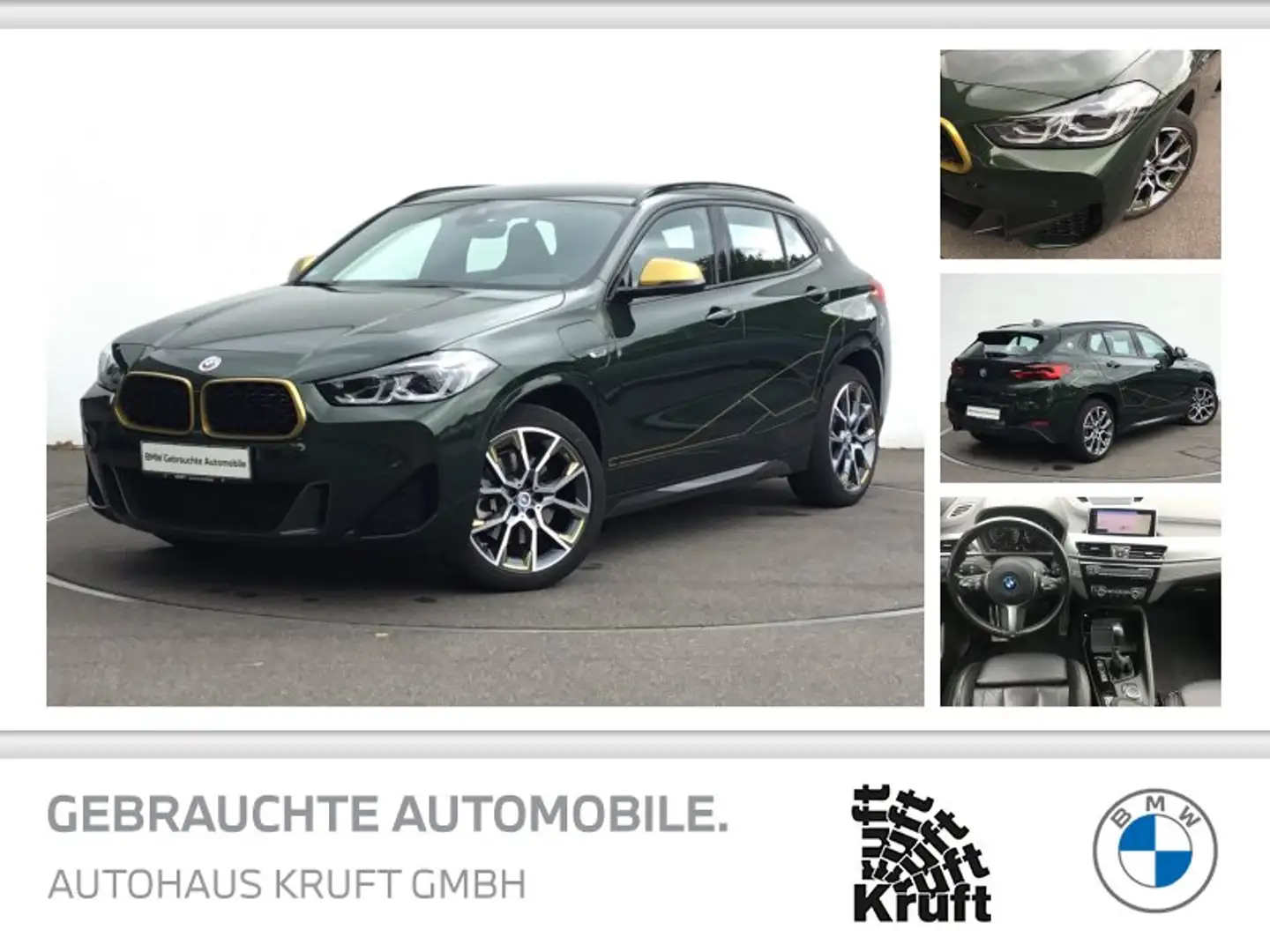 BMW X2 xDrive25e GOLDPLAY+NAVI+KAMERA+ACC+LED+LM19 Grün - 1