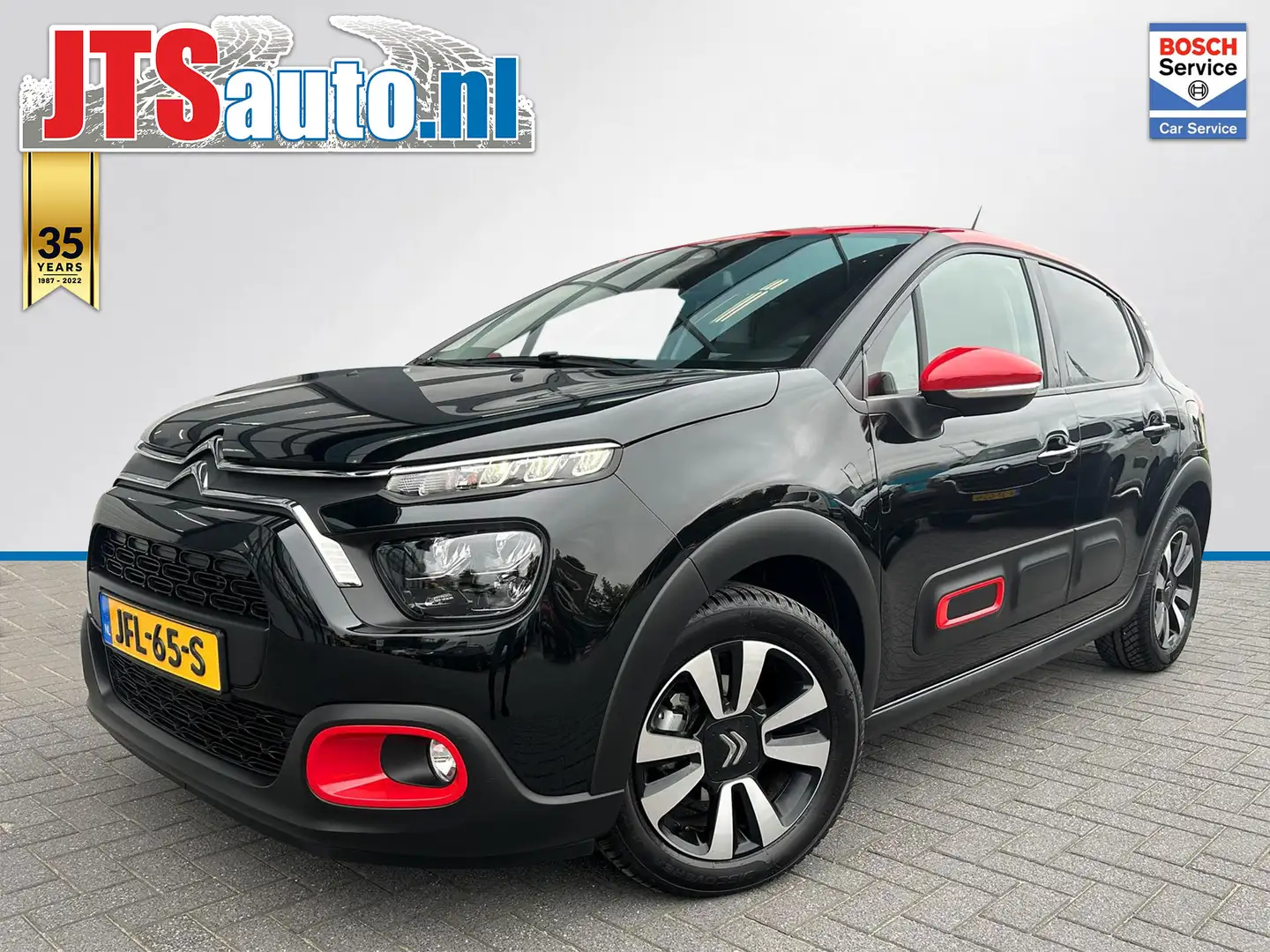 Citroen C3 1.2 Shine 110pk, Half Leder, Carplay, Stoelverwarm Noir - 1