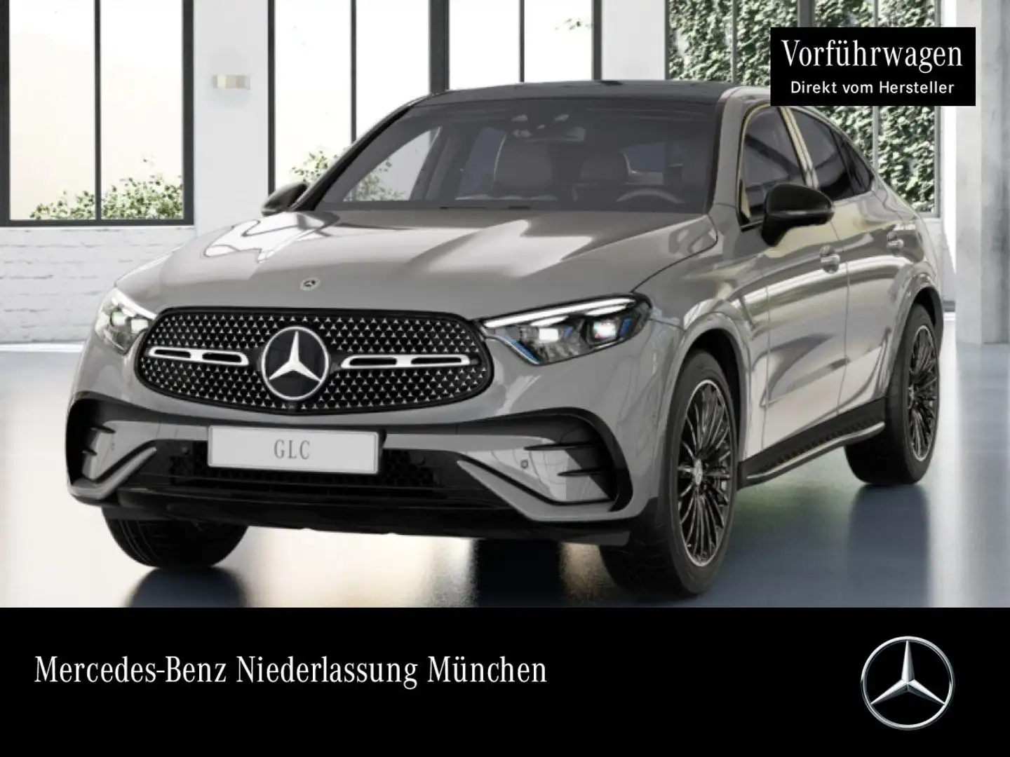 Mercedes-Benz GLC 200 4M AMG+NIGHT+PANO+360+AHK+BURMESTER+9G Grau - 1