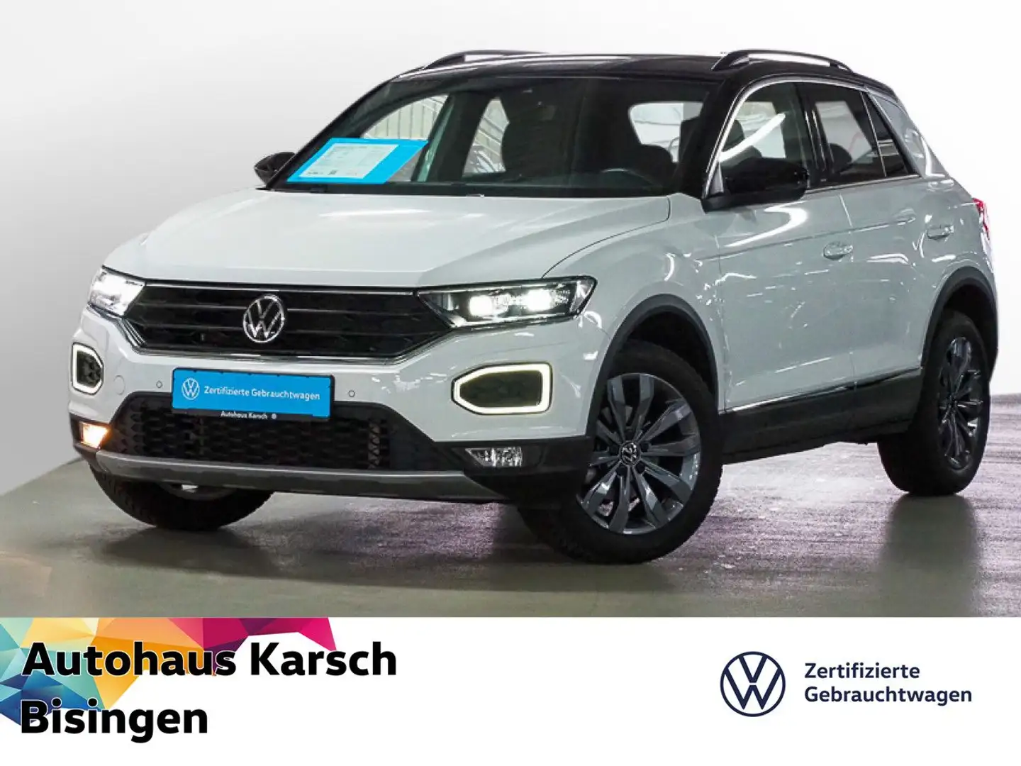 Volkswagen T-Roc 1.5 TSI DSG Sport NAVI, PDC, SH Bluetooth Weiß - 1