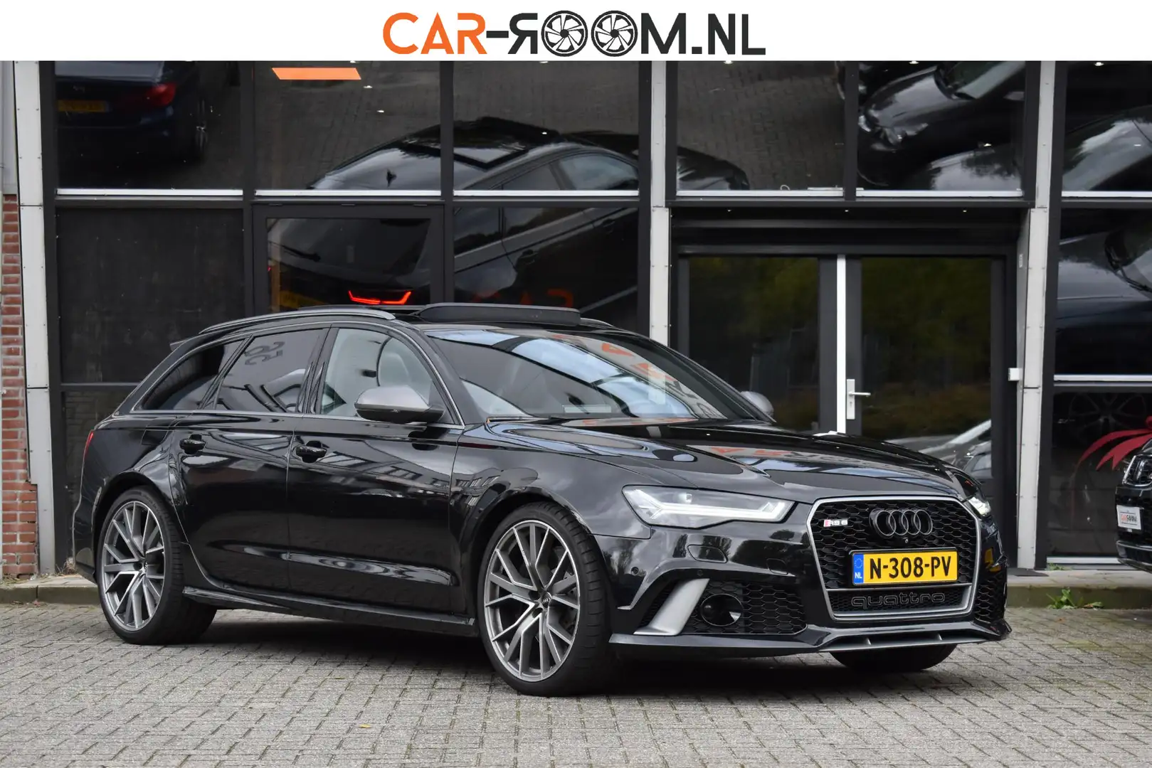 Audi RS6 A6 Avant 4.0 TFSI quattro performance Pano Camera Zwart - 1