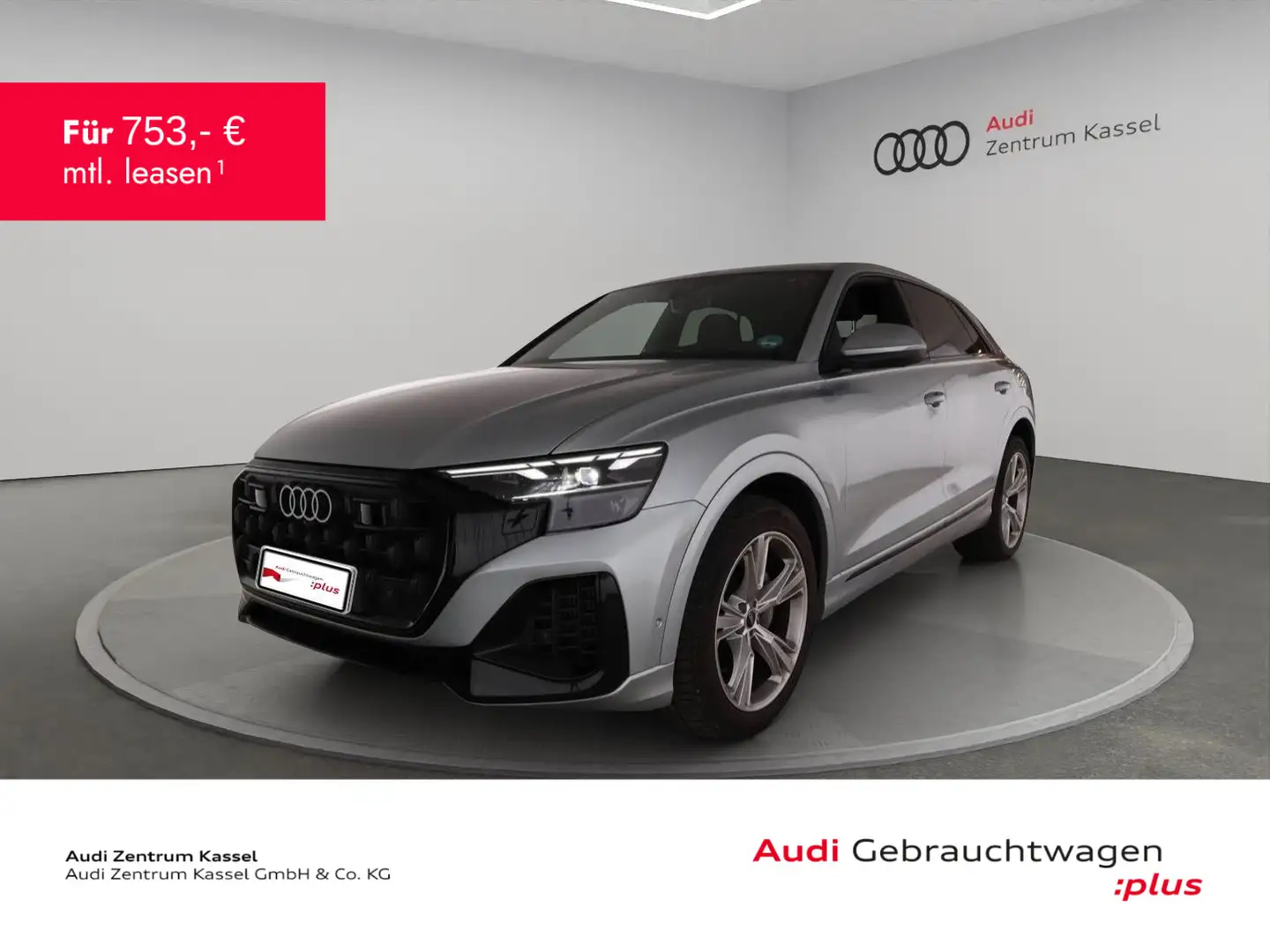 Audi Q8 55 TFSIe quattro S line Matrix Pano HuD 360° Silber - 1